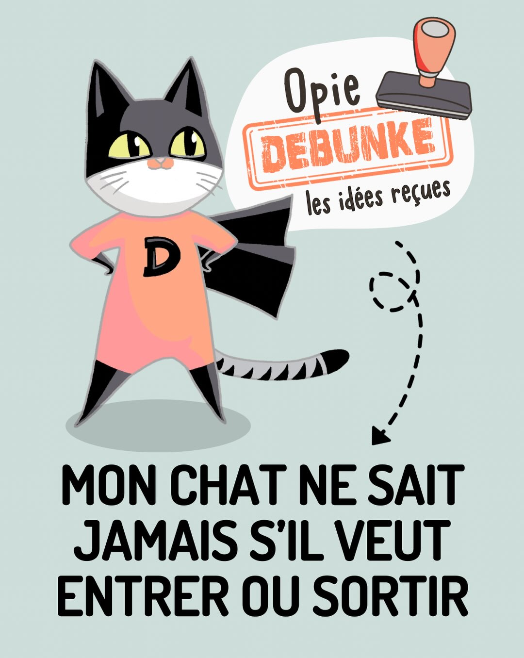 😻 Aujourd’hui, c’est ma petite mascotte adorée, Opie, qui prend la parole !
Elle voulait revenir sur ce fameux mythe du chat qui ne sait pas ce qu’il veut : entrer ou sortir ?
J’ai eu beau lui dire qu’il y avait sans doute des sujets plus sérieux à aborder pour la rubrique Debunk’cat… elle est restée plantée devant la porte de mon bureau jusqu’à ce que je cède. 😼
Il faut dire que c’est un sujet que j’entends souvent en consultation :
« J’ouvre la porte 47 fois par jour à mon chat, mais la plupart du temps, il reste sur le seuil et ne sort même pas… ou rentre 3 secondes plus tard ! Mais pourquoi, seigneur, POURQUOIIIIII ?! » (Bon, j’avoue, j’ai peut-être légèrement dramatisé la fin. 😁)
Bref, je me suis dit que ça valait peut-être le coup de laisser un chat vous expliquer ce qui se cache derrière ce comportement qui intrigue tant d’humains. 🐈🚪
🗨️ Et chez toi, ton chat te fait le coup aussi ? 😅
À la maison, si je ferme une porte habituellement ouverte, j’ai droit à tous les cas de figure :
📢 Jekyll miaule… puis remiaule… puis reremiaule
🐾 Didite gratte frénétiquement sous la porte
🪜 Kato saute carrément sur la poignée pour l’ouvrir 😹
Et bien sûr, une fois la porte ouverte, ils se contentent souvent de faire un petit tour dans la pièce… avant de repartir comme si de rien n’était. 😑
#debunkcat #entrir #infochat