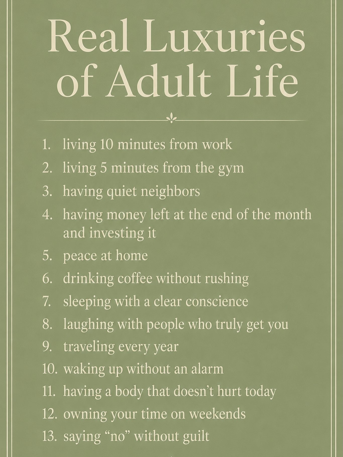 Adulting check-in: which one feels like the biggest luxury to you right now? 👇
#SchoolOfFulfilment #LifeBalance #Balance #Peace #Fyp