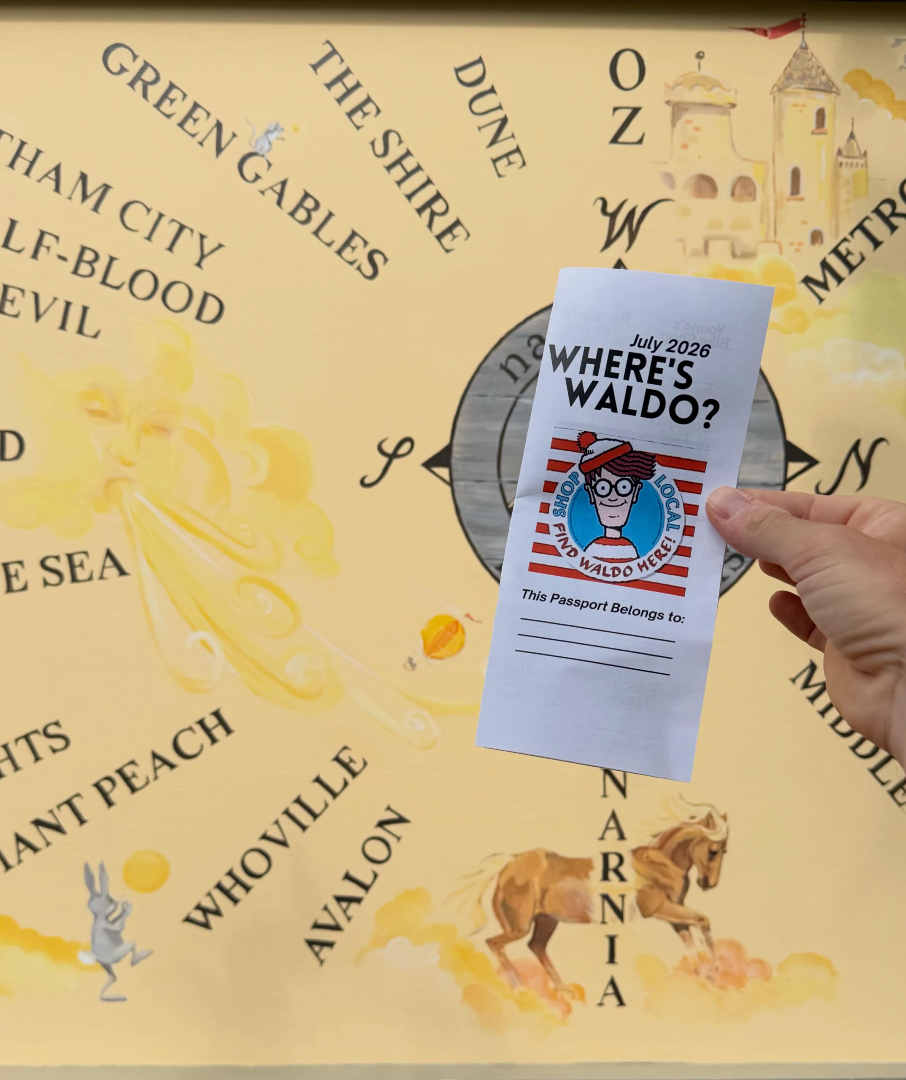 It’s July 1st and you know what that means! Where’s Waldo? He’s hiding around downtown Nantucket. Head in to participating businesses and find Waldo this month.