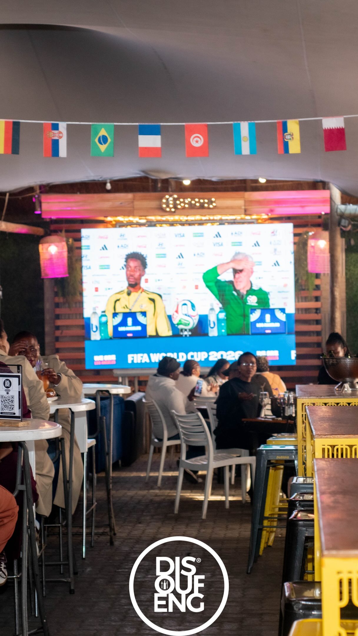 The result wasn’t what we hoped for, but the vibes? Unmatched. ⚽🔥
Thank you to everyone who joined us for the live screening and brought the energy from kickoff to the final whistle. This is just the beginning. More live match screenings, great food, cold drinks and unforgettable moments are on the way.
See you at the next game. 🍻⚽ #Disoufeng #LiveSoccer #MatchDayVibes