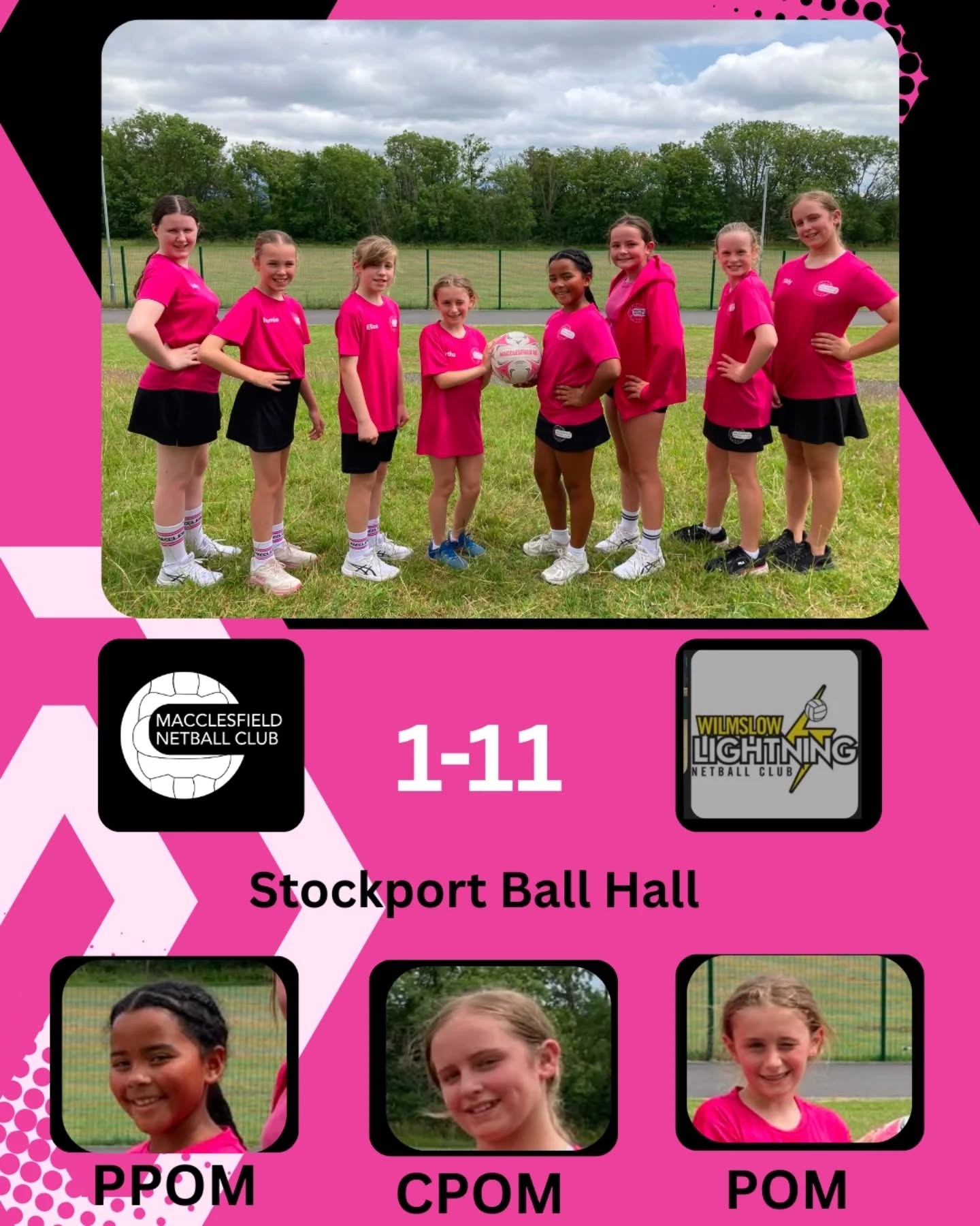 Lions v Wilmslow
1-11 loss
Pom 🌟 Martha
CPOM 🌟 Matilda
PPOM 🌟 cat