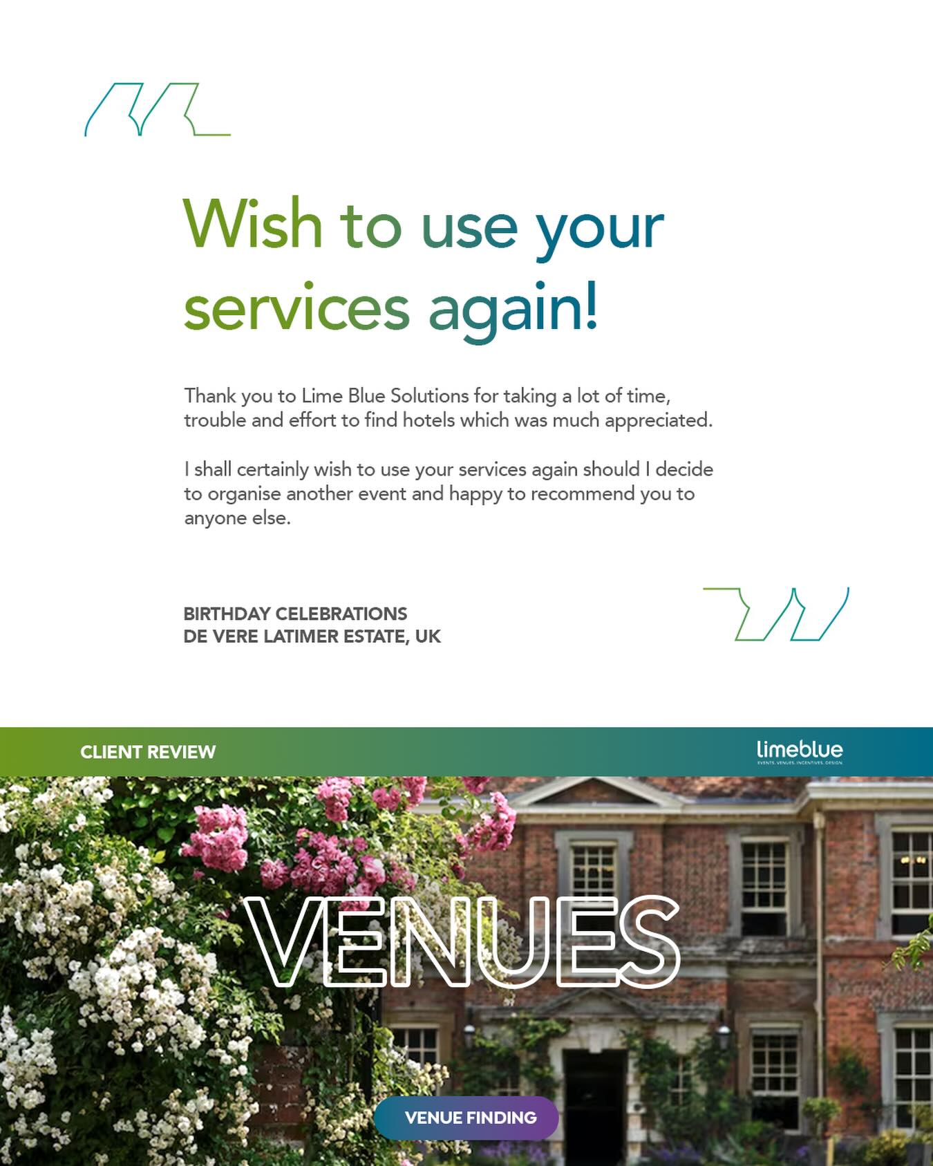 We’re proud to have delivered an event that made such an impact.
Being trusted as an extension of our client’s team is exactly what we strive for, and we’re grateful for this fantastic feedback. ⭐
