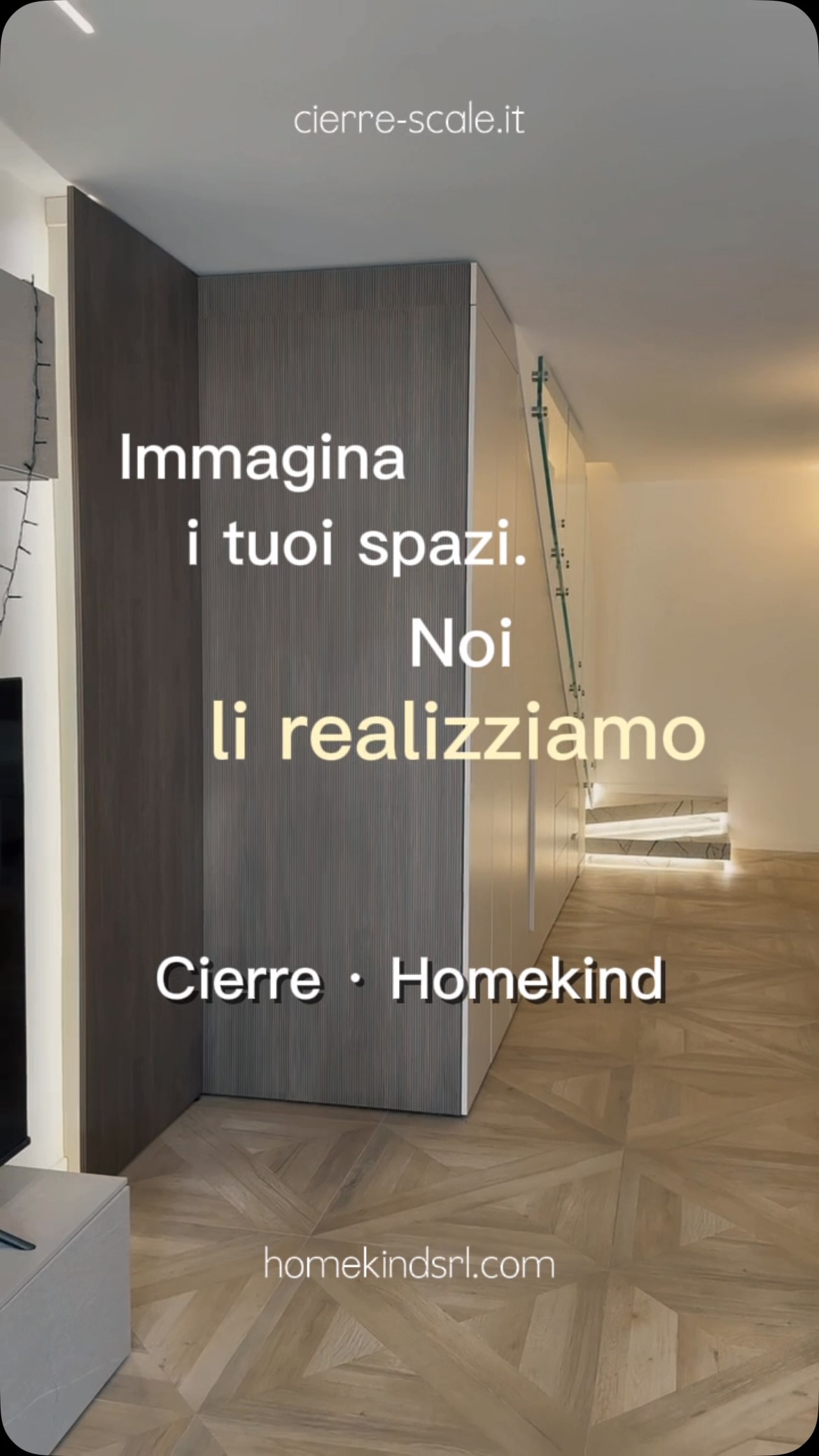 Quando ogni elemento viene progettato insieme, il risultato è molto più di una semplice somma di dettagli.
In questo progetto, la ringhiera in vetro firmata @cierrescale si integra perfettamente con il mobile sottoscala realizzato su misura da @homekind_official , dando vita a uno spazio funzionale, armonioso e studiato in ogni particolare.
Immagina i tuoi spazi. Noi li realizziamo.
📩 Hai un progetto in mente? Contattaci e scopri come trasformarlo in realtà. #Homekind #CierreScale #scaledesign #InteriorDesign #arredotaranto