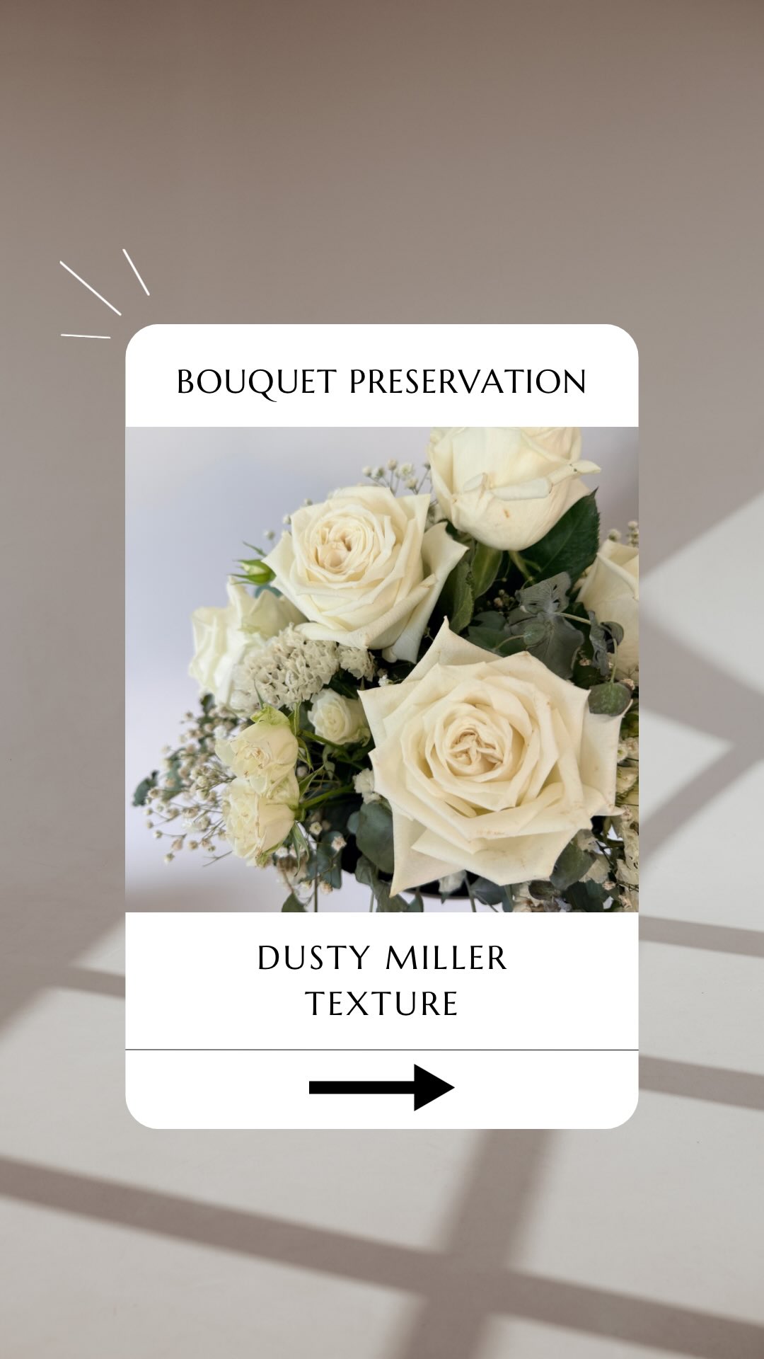 The dusty miller and eucalyptus did all the heavy lifting in this one. Soft, silvery, sage-toned foliage that gave the whole piece its depth. Paired with the ribbon, the neutrals somehow felt richer, not flatter.
Every project teaches me something new about how to make blooms sing once they’re in the frame.
Florals by @flowersonchevron 🤍
#flowerpreservation #weddingflorals #dustymiller #goldcoastweddings #cherishedblooms