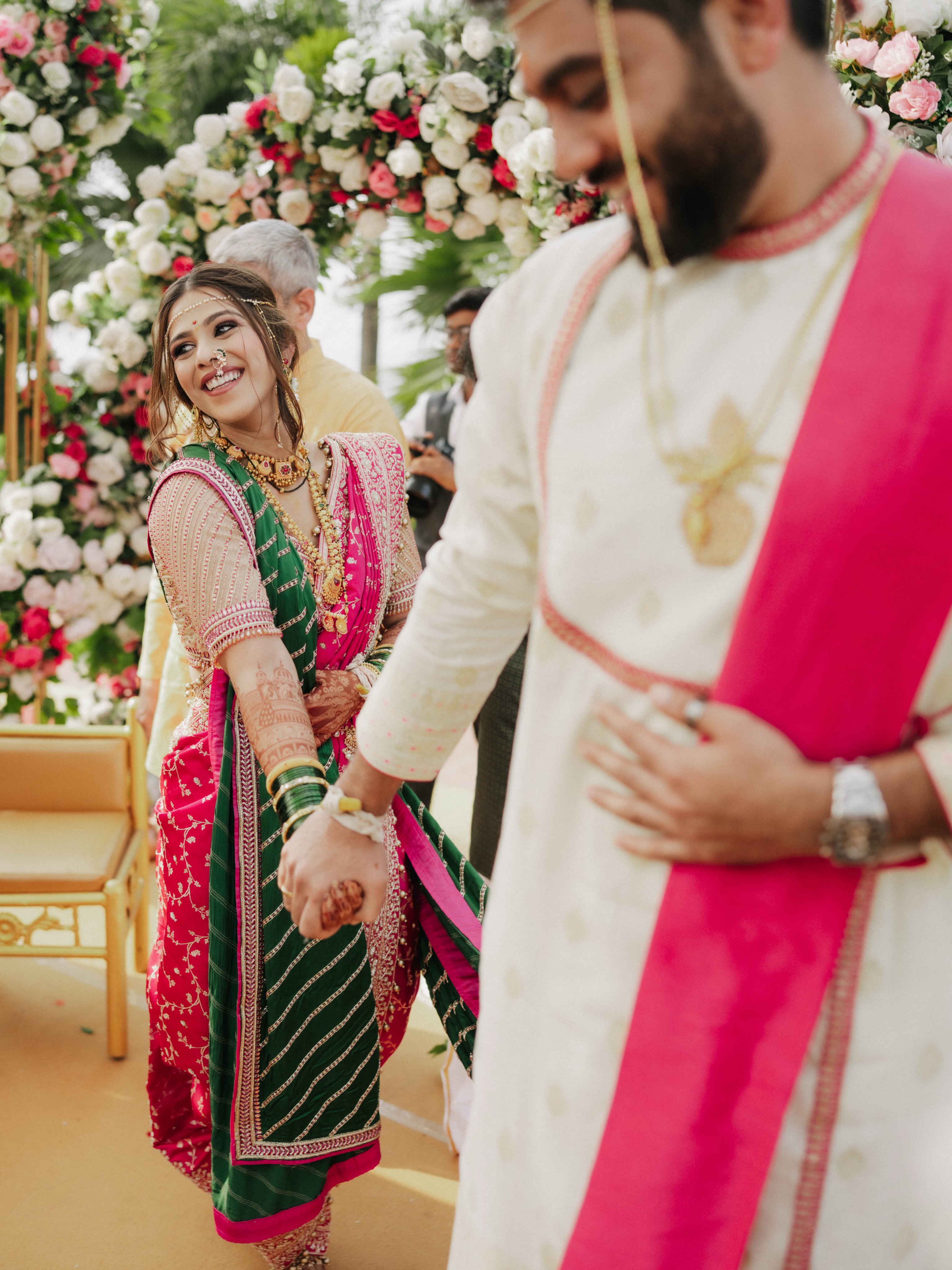 Surrounded by nature’s beauty, Kavya & Varyn celebrated a wedding woven with sacred traditions, cherished moments, and endless blessings.❤️.
.
.
.
For bookings and enquiries kindly dm or call us on 7720069677
.
.
.
#wedding #punewedding #sunnyworld #couple #insta