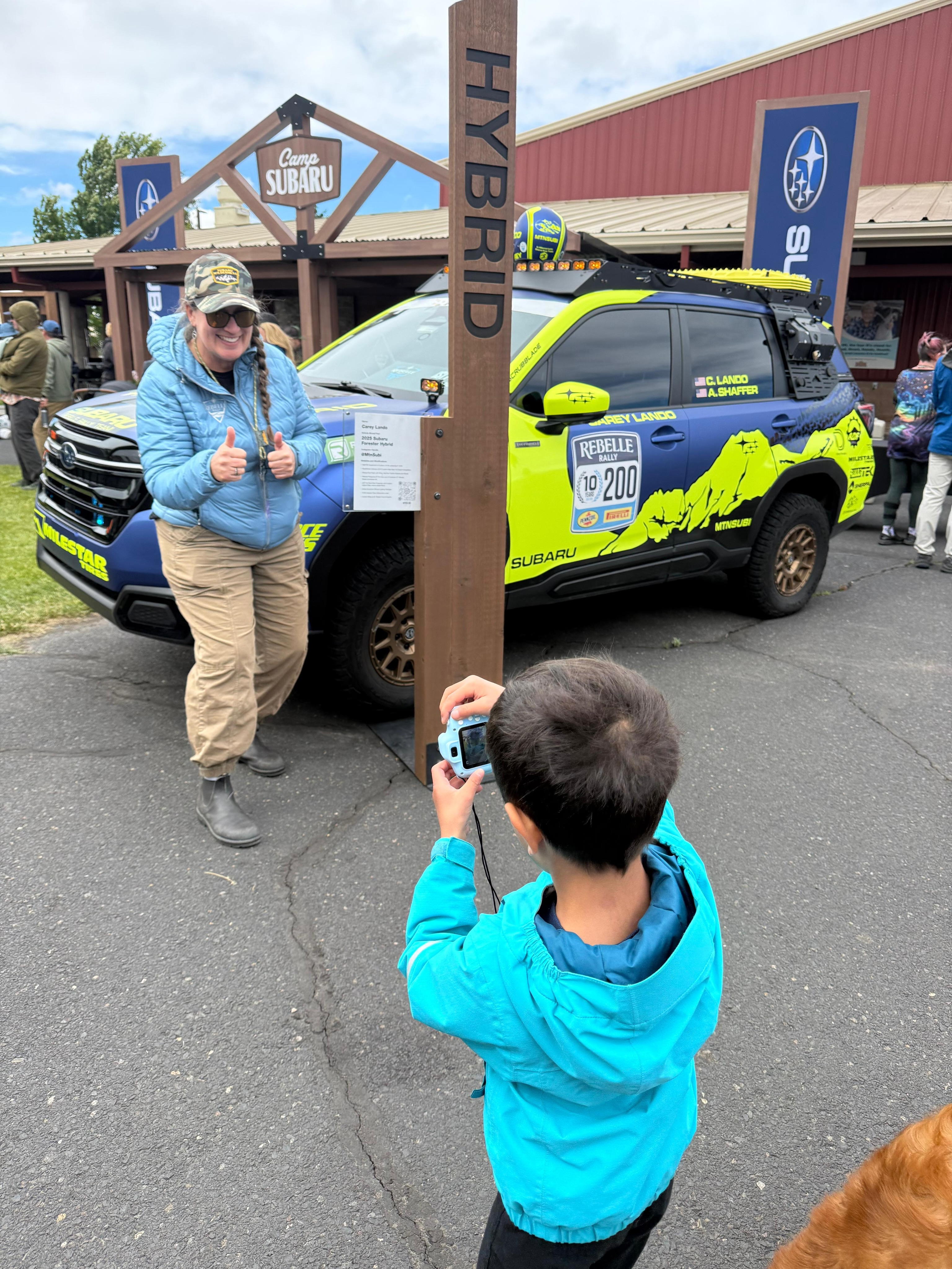 Incredibly honored and humbled that this little guy wanted to get a photo because he saw the Rebelle Forester Hybrid and me on one of his favorite car shows, @drivingsportstv. ☺️ I met this little cutie at Overland Expo PNW. His mom showed me some of his snaps and I was quite impressed! He has a great artistic eye!
#subaru #basecampsubaru #overlandexpo