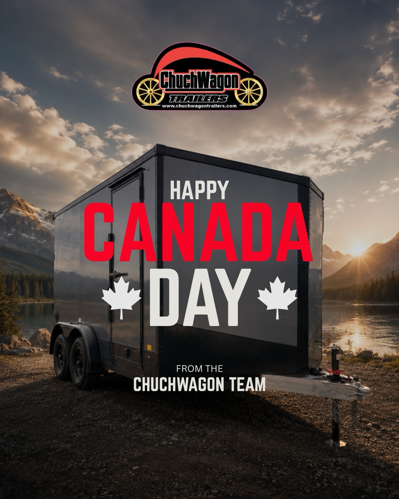 Happy Canada Day from all of us at ChuchWagon! 🇨🇦
Wishing you all a wonderful day spent with your families & loved ones!
#canadaday #chuchwagontrailers