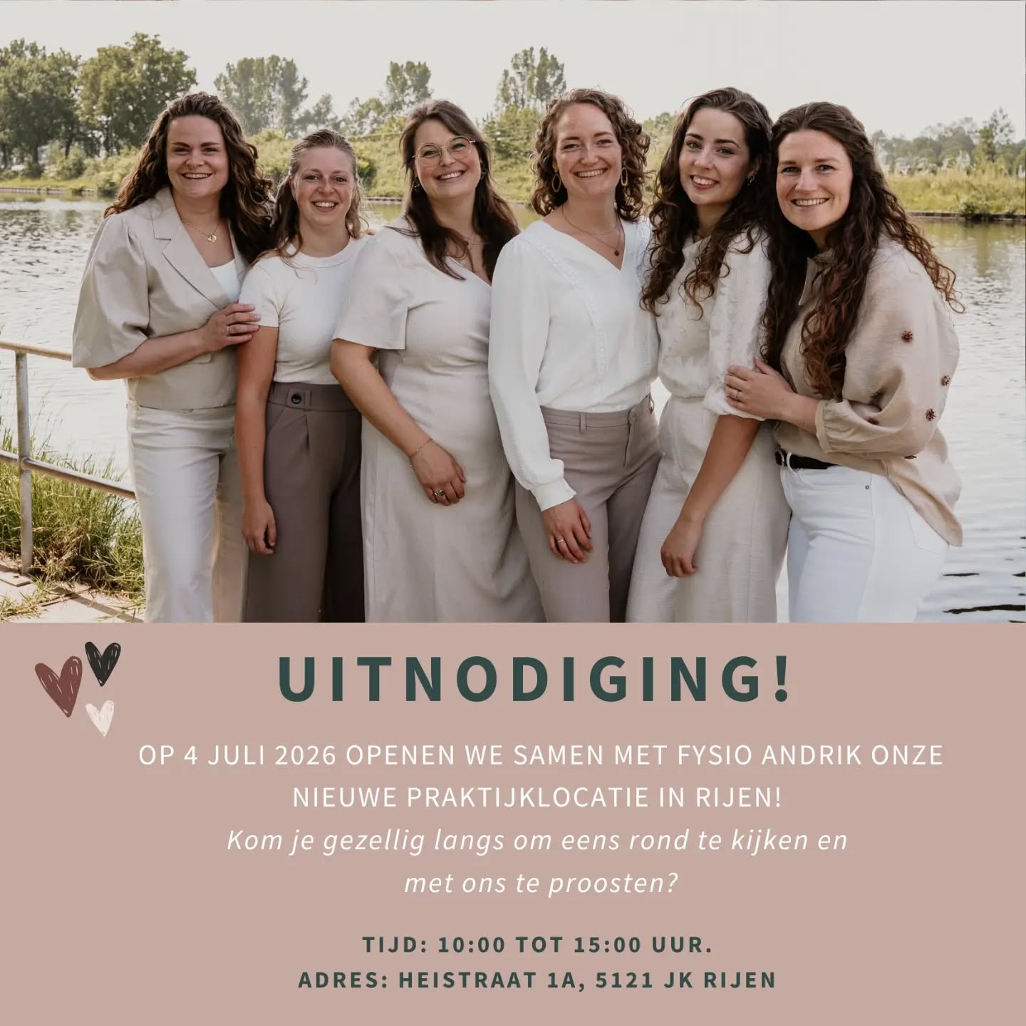 ✨ OFFICIELE OPENING! ✨
Het is zover! Op zaterdag 4 juli 2026 openen wij, samen met Fysio Andrik, de deuren van onze nieuwe praktijklocatie in Rijen. En dat vieren we graag met jullie!
Kom gezellig langs om een kijkje te nemen in onze nieuwe praktijk, de sfeer te proeven en te proosten met ons! Iedereen is van harte welkom!
📍 Heistraat 1A, 5121 JK Rijen
🕙 10.00 - 15.00 uur
💛 Neem vooral je kindje(s) mee! Een van de mooiste aanwinsten van onze nieuwe locatie is ons sensomotorische speellokaal. Daar vertellen we deze week nog meer over, maar tijdens de opening kunnen jullie alvast zelf een kijkje nemen!
We hopen jullie op 4 juli te zien! 🎈
#nieuwelocatie #opening #uitnodiging #welkom #nieuws