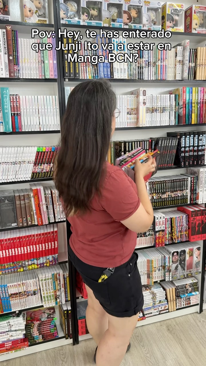 Lo de que nos toque el concurso de la firma, ya tal 😬 #junjiito #mangabcn #manga