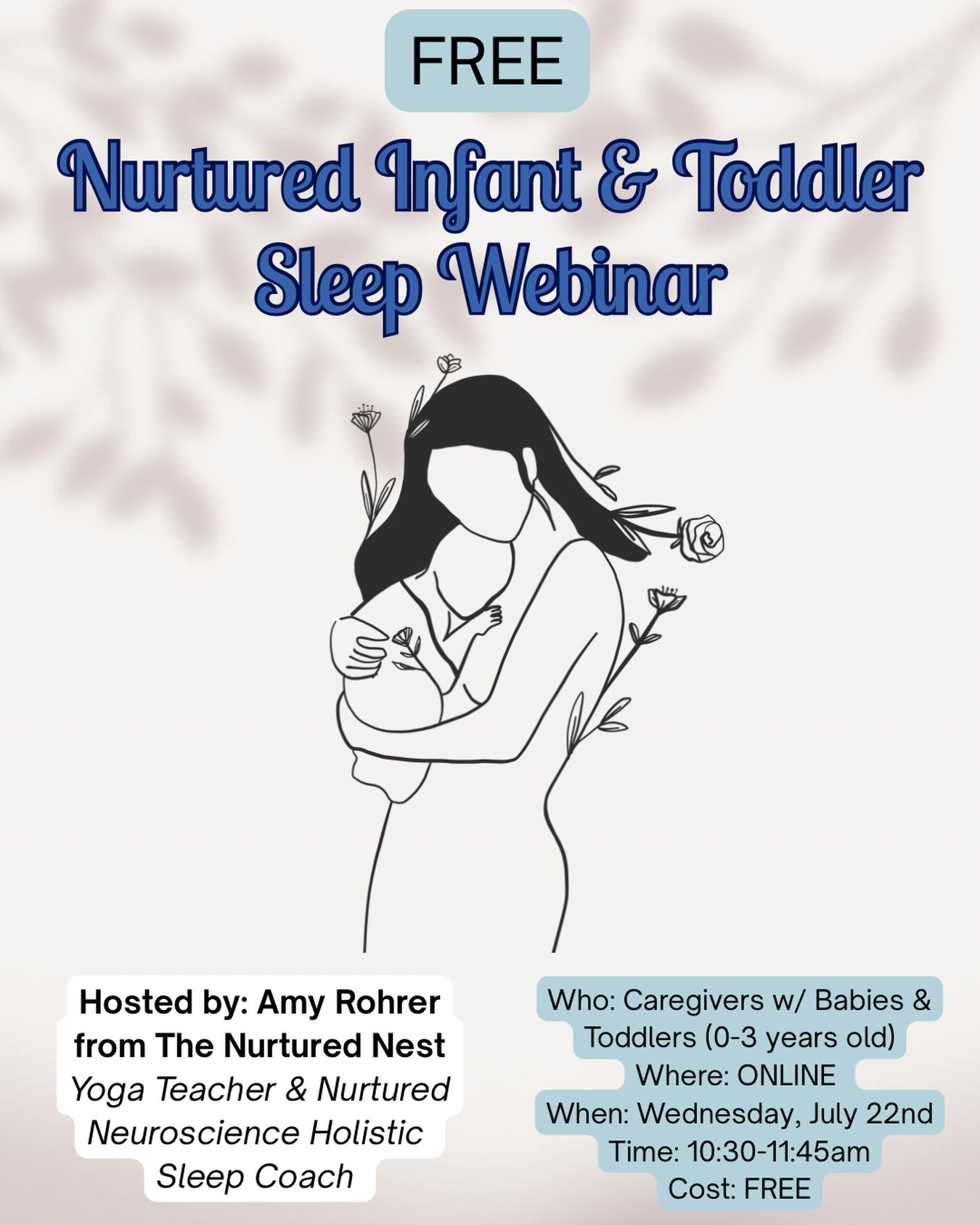 Calling all mas & pas! 👩🏻 👨🏻- this one’s for you! Come join me July 22 as we demystify your little one’s sleep! ✨ 💤 🪄
If you’re exhausted, overwhelmed, or just wondering what’s actually normal when it comes to infant and toddler sleep, this free webinar is for you. For mamas, dads & caregivers of little ones 0-3 yrs old 👶🏻
Join me as we explore:
🌿 Age-appropriate sleep expectations
🧠 The neuroscience behind infant & toddler sleep
🤍 Gentle, responsive strategies that support healthy sleep
💛 Practical tips you can start using right away
Please note 📝 This is NOT sleep training. There is no cry-it-out, rigid schedules, or pressure to leave your little one to cry. Instead, you’ll learn how to nurture sleep while protecting your connection and responding to your child’s unique needs.
📅 Wednesday, July 22
💻 Online
⏰ 10:30–11:45 AM
💸 FREE
Whether you’re navigating newborn nights, frequent wakings, naps, or toddler bedtime struggles, you’ll leave with evidence-informed guidance and a deeper understanding of your child’s sleep.
✨ Save your spot, invite a friend, and let’s make sleep feel a little less overwhelming together! Register via the link in my bio, or also via @thewombwoodstock ‘s website! 🫶🏼😴☁️
#infantsleep #holisticsleep #toddlermama #nosleeptraining #sleephygiene