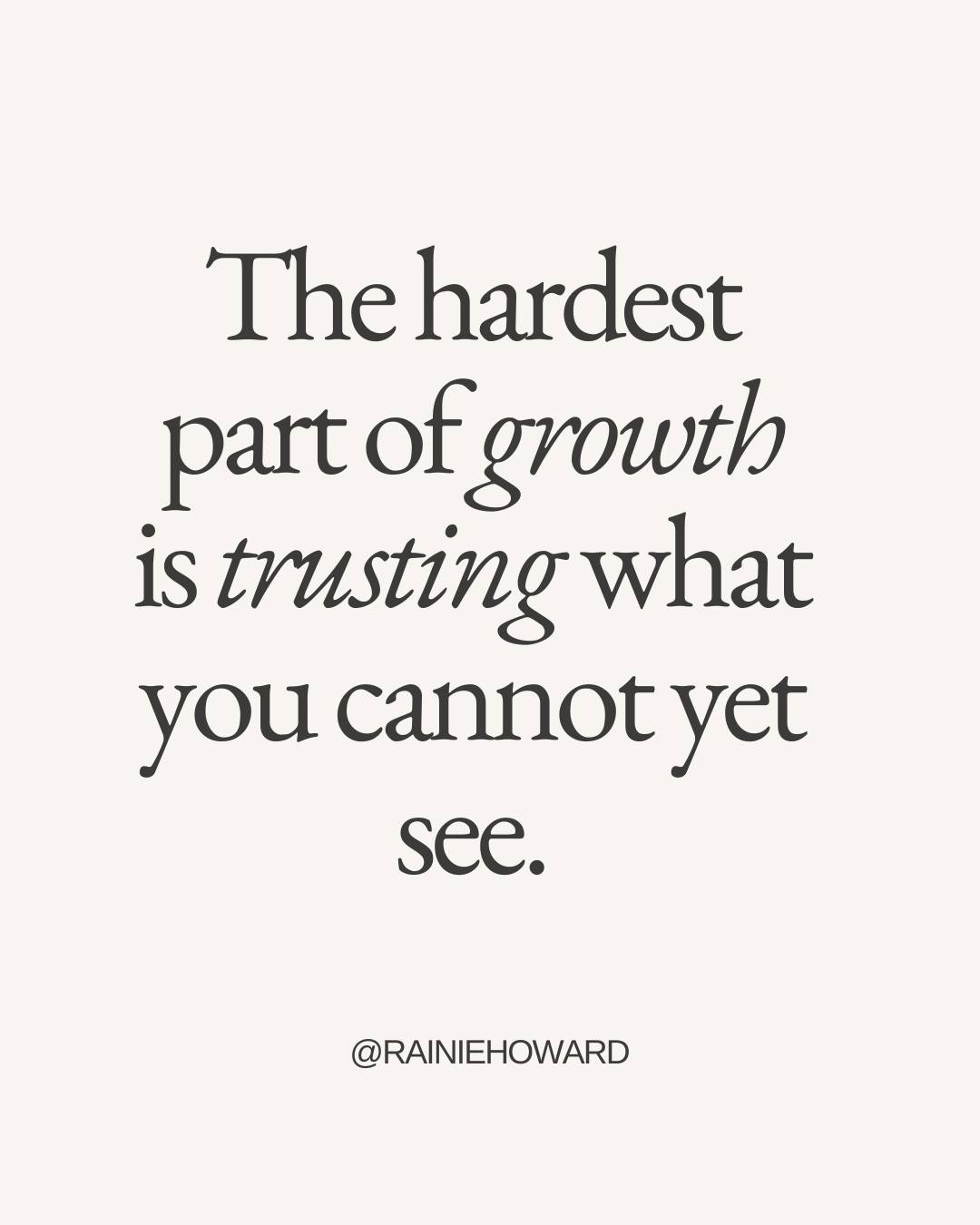 I have to be honest; trusting what I cannot see has been the single hardest discipline of my entire growth journey. 🤍
Not the early mornings. Not the sacrifices. Not the consistency required. Not even the setbacks.
The hardest part has always been this: continuing to move faithfully toward something I cannot yet see fully. Choosing to trust a timeline I did not create. Believing in an outcome that exists right now only in my spirit and in the promises of God with no external evidence to confirm it yet.
Because your mind will lie to you in that space. It will tell you that you are naive for believing. That the vision was too big. That if it was really meant for you it would have happened by now. That everyone else figured something out that you missed.
And every single one of those thoughts is a test.
Not to see if you are talented enough. Not to see if you are smart enough. But to see if you trust enough. If your faith is rooted deeply enough to hold you steady when everything visible says stop.
I want to encourage you today; whatever you are trusting God for that you cannot yet see do not let go of it. The fact that you cannot see it yet does not mean it isn't coming. It might just mean it isn't ready. And neither are you. Yet.
But you will be. Keep trusting. Keep growing. Keep going. 🌱🙏🏾
💬 Drop "NOT YET BUT SOON" in the comments if you are holding on to something God promised you that you cannot yet see.
