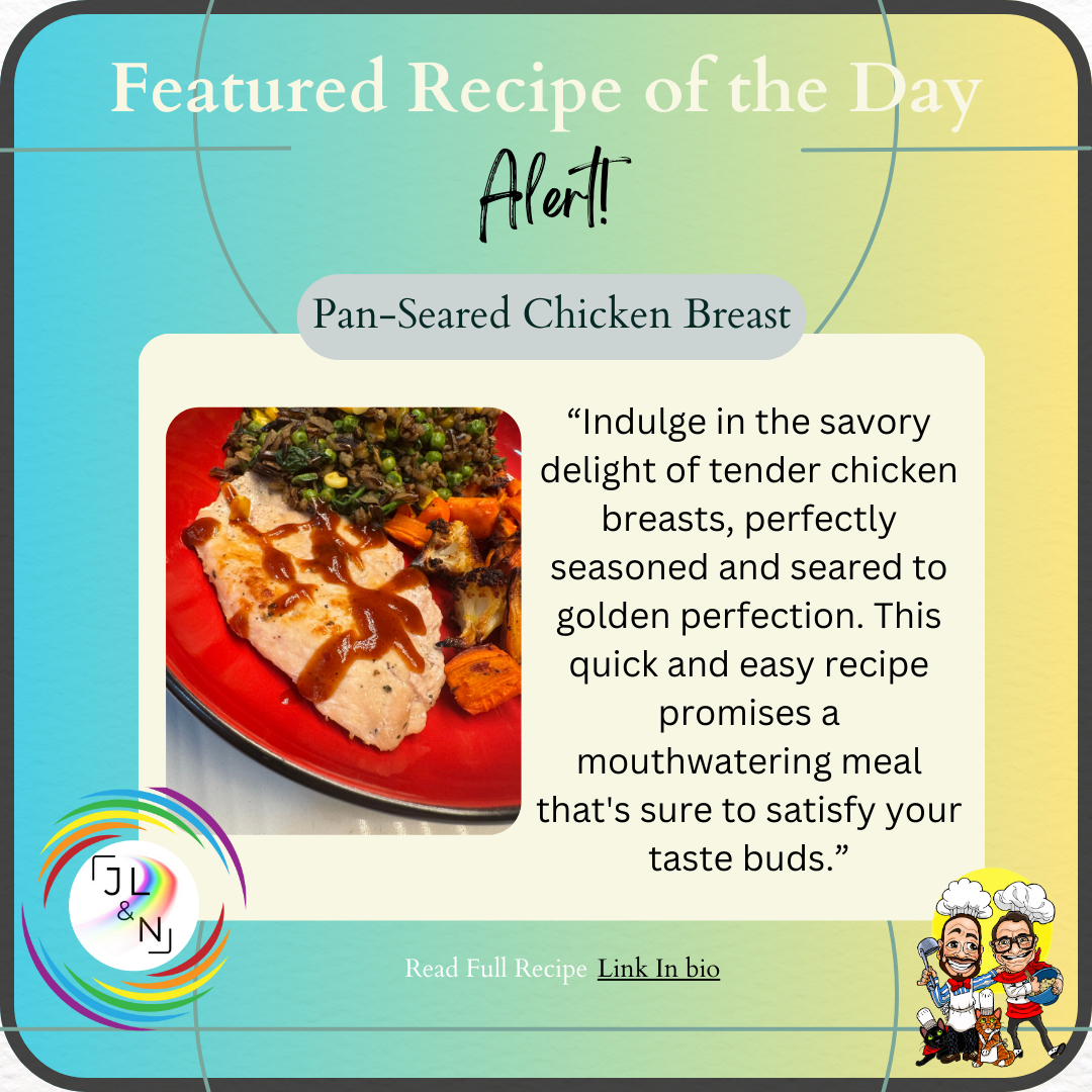 🍗 Pan-Seared Chicken Breast 🍽️
Indulge in the savory delight of tender chicken breasts, perfectly seasoned and seared to golden perfection. This quick and easy recipe promises a mouthwatering meal that's sure to satisfy your taste buds!
✨ Ready in 30 minutes!
👉 Get the recipe: https://www.jeanlucandnick.com/recipes/recipe/panseared-chicken-breast
#GoldenPerfection #SavoryDelight #QuickAndTasty