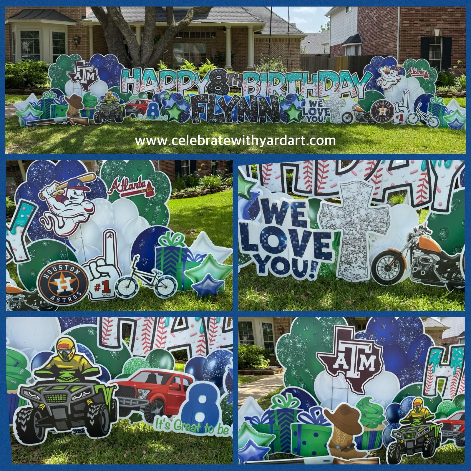 Happy 8th Birthday, Flynn!!
We hope you had a wonderful birthday and enjoyed your very own Yard Art!! ππͺ§
#celebratewithyardart #yardgreeting #yardparty #CypressTX
