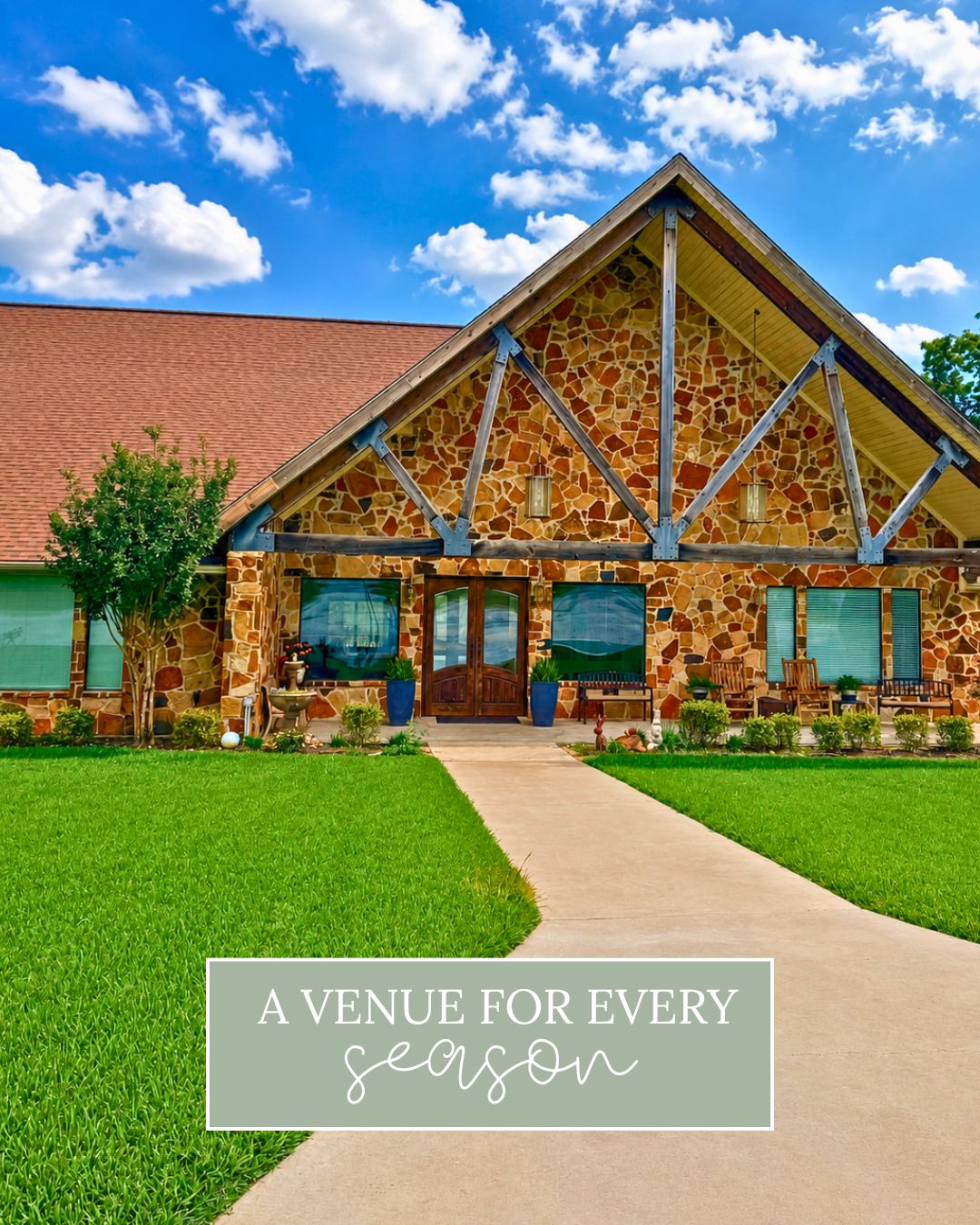 Every season looks good at DCC!💕
Find the season that feels most like you, then schedule a tour with Leah | 979.200.9555
#DoubleCreekCrossing #CollegeStationWeddings #BryanTexasWeddings #TexasWeddingVenue #BrazosValleyWeddings
Spring Wedding Venue || Fall Wedding Venue || Winter Wedding Venue || Summer Wedding Venue || Outdoor Ceremony Space || College Station Wedding Venue || Bryan Texas Weddings || Wedding Venue Near Texas A&M || Seasonal Wedding Inspiration || Brazos Valley Weddings || Texas Wedding Venue