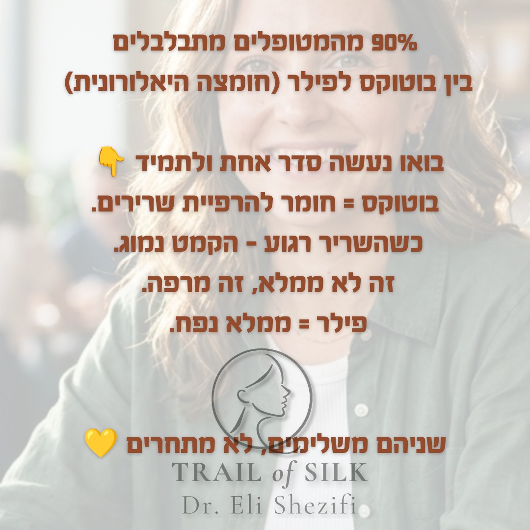 בוטוקס = פילר ? 🤷
לייעוץ חייג/י 055-9526838