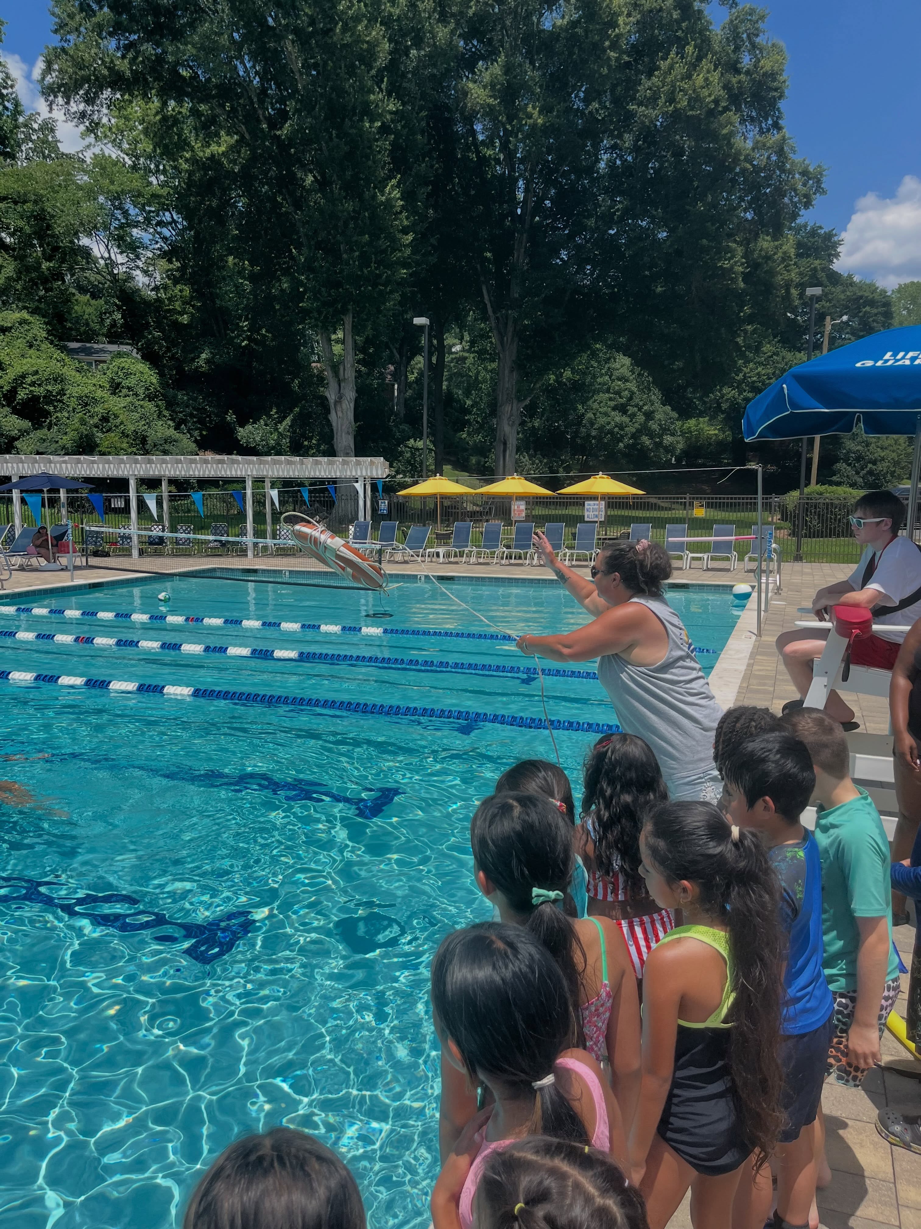 One of our favorite days of the year! @lhcclt came to visit us today for our annual Water Safety Day led by the amazing Colleen Dougher. Big thanks to our volunteers, lifeguards and patrons for sharing the pool. Be sure to say hi to our friends on the 22nd when they come back for another swim day in the sun!