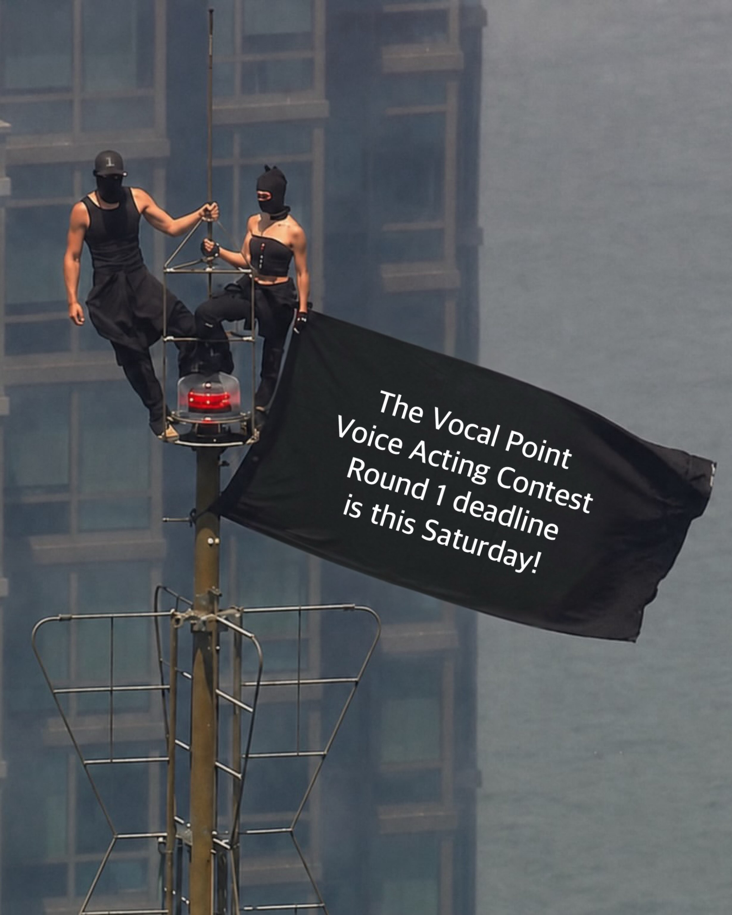 I mean, they went all the way to the top of the Empire State Building to remind you, so you better submit your entry before midnight on Saturday! 🤭
The winner of Round 1 will be announced on Wednesday, July 8, during our Vocal Point TikTok Live at 7:00 p.m. EST!
#vocalpointContest #voiceActing #empirestatebuilding #daredevils #humor