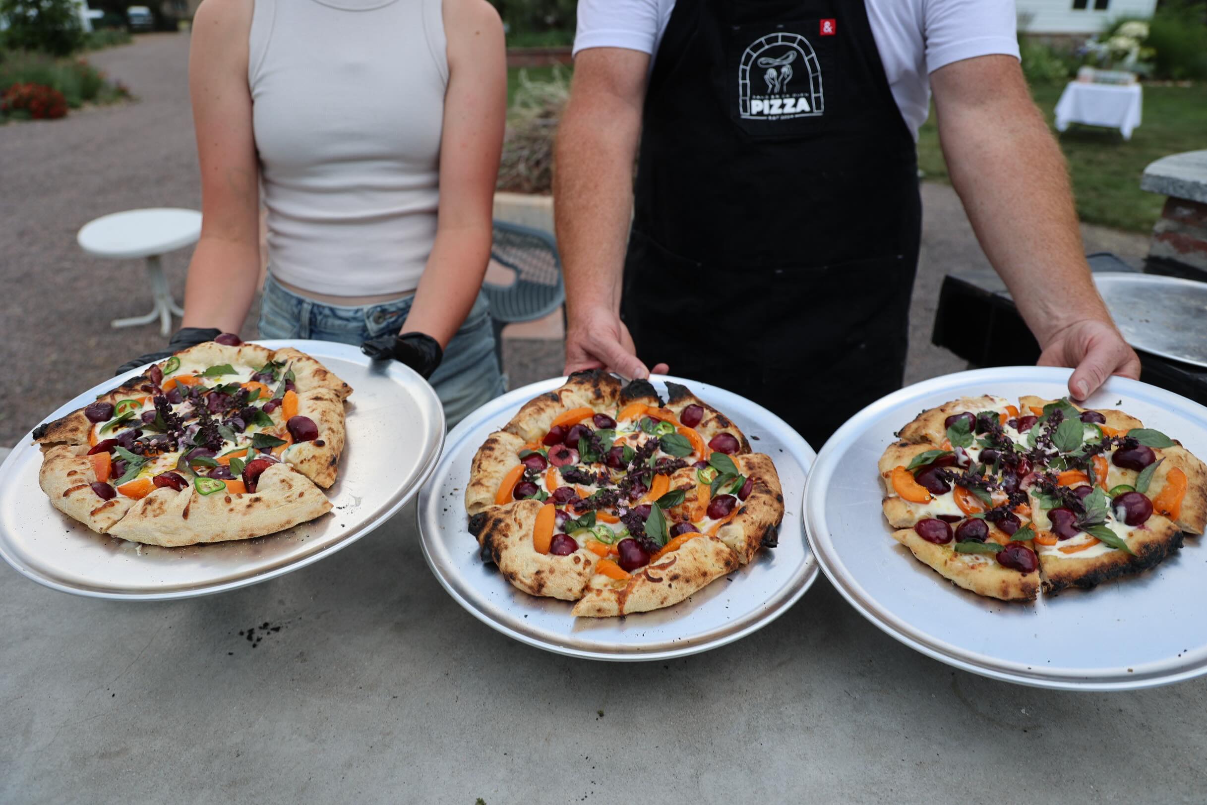 Last night we hosted our first Pizza Flower private event. What a blast! It was an honor to share such a beautiful night with this sweet group of ladies and to cook some really tasty pizzas for them in the new brick oven.
If you’re interested in hosting your own private event, reach out to us! We have a few Saturday evenings reserved this summer for pizza nights and we would love to have you! A minimum of 8 people is required. We’ll be sending out dates to our email subscribers, so make sure you’re signed up! 💕
@danslupik @mollyslupikartanddesign @noah_slupik