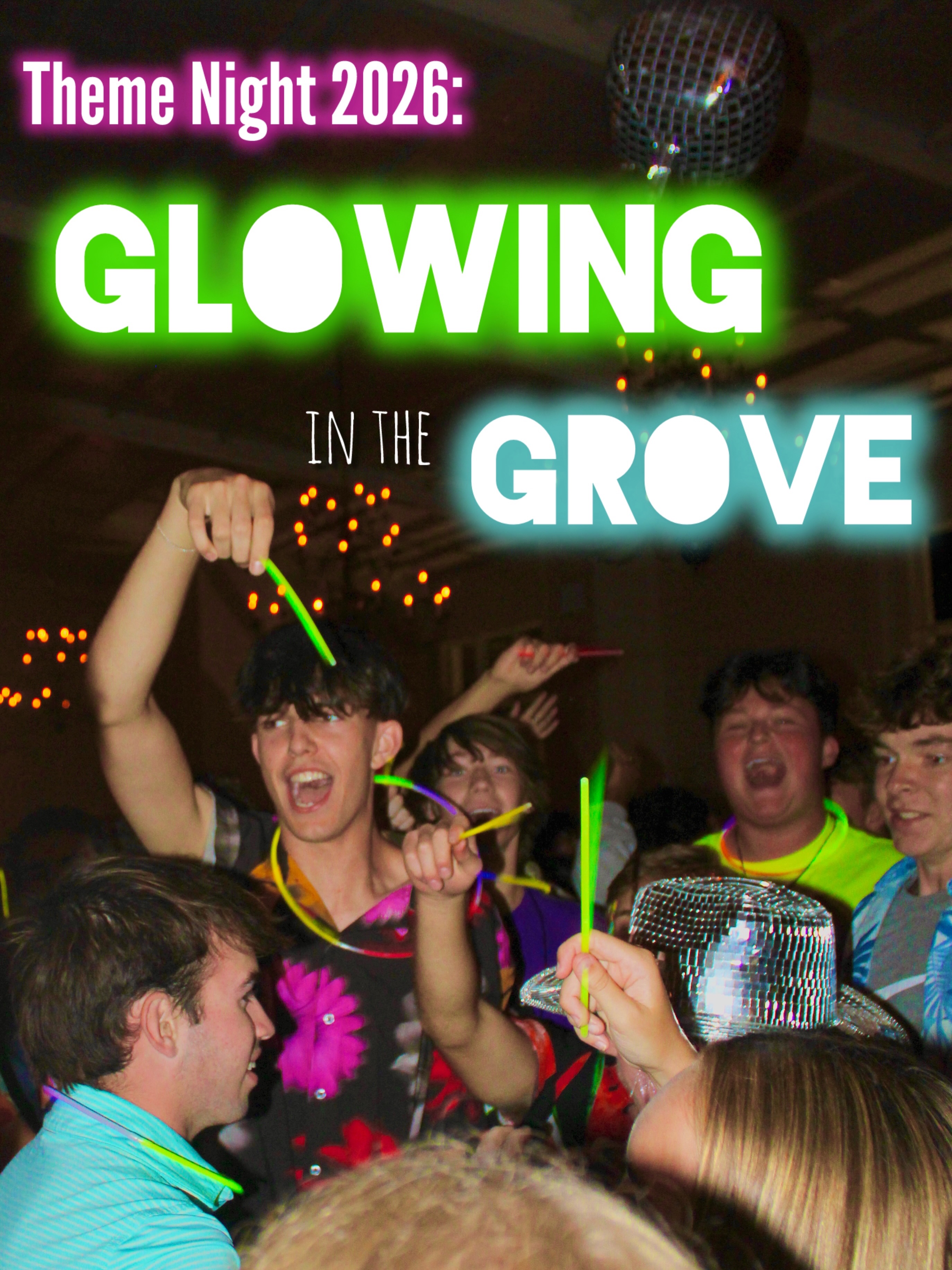 this year’s theme night is… GLOWING IN THE GROVE!!🩷💚
wear your brightest and most neon clothes!
tag the person you’re most excited to dance with🕺