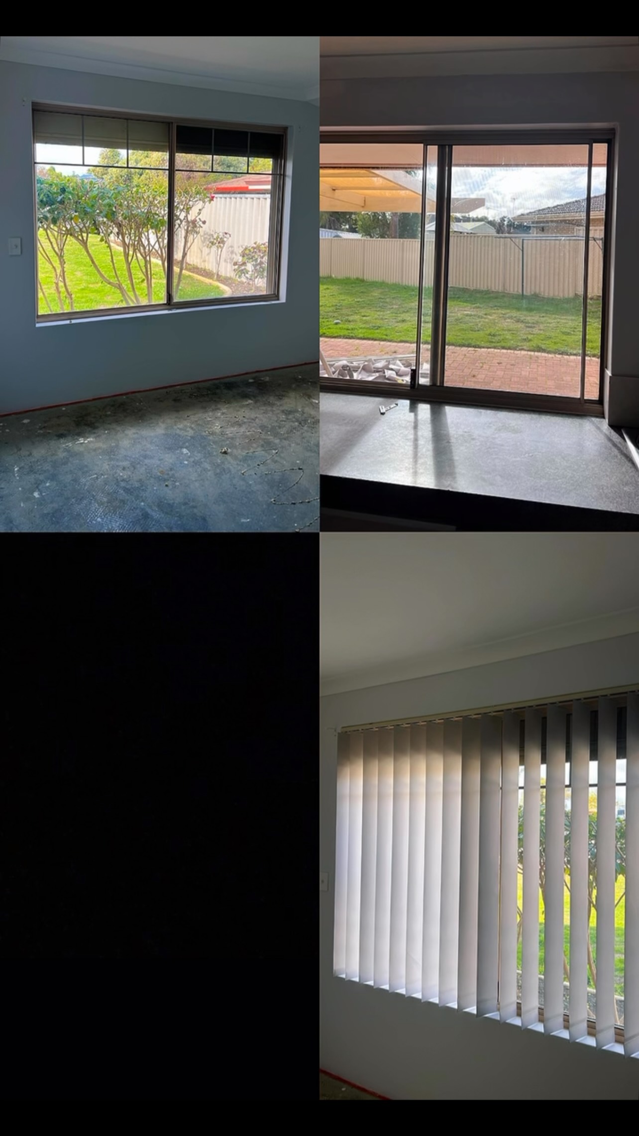 ✨ Stylish Indoor Vertical Blinds – Installed in 3–4 Weeks! ✨
Upgrade your home with sleek, modern Vertical Blinds designed for style, comfort, and everyday practicality 🏡
Perfect for sliding doors and large windows, they offer smooth light control and a clean, contemporary finish in any room.
Whether you want to block out harsh sunlight, reduce heat, or improve privacy — our custom-made vertical blinds are the ideal solution for your home or office.
💰 Why pay big company prices?
We offer competitive pricing — often better than the big brands — without compromising on quality or finish.
🏷️ Found a better price for the same product?
We’ll beat it by 5%!
We supply and professionally install, making the entire process smooth, simple, and hassle-free.
✅ Blockout & light-filtering options
✅ Perfect for large windows & sliding doors
✅ Reduce heat & glare
✅ Improve privacy
✅ Custom made to suit your space
✅ Fast, obligation-free quotes
📍 Servicing Perth to Mandurah Metro Area
🏢 Powered by Creative Blinds and Shades
📞 Call us today: 08 9581 9911
💬 WhatsApp: +61 438 039 698
Modern, practical, and built to last — transform your space today!
