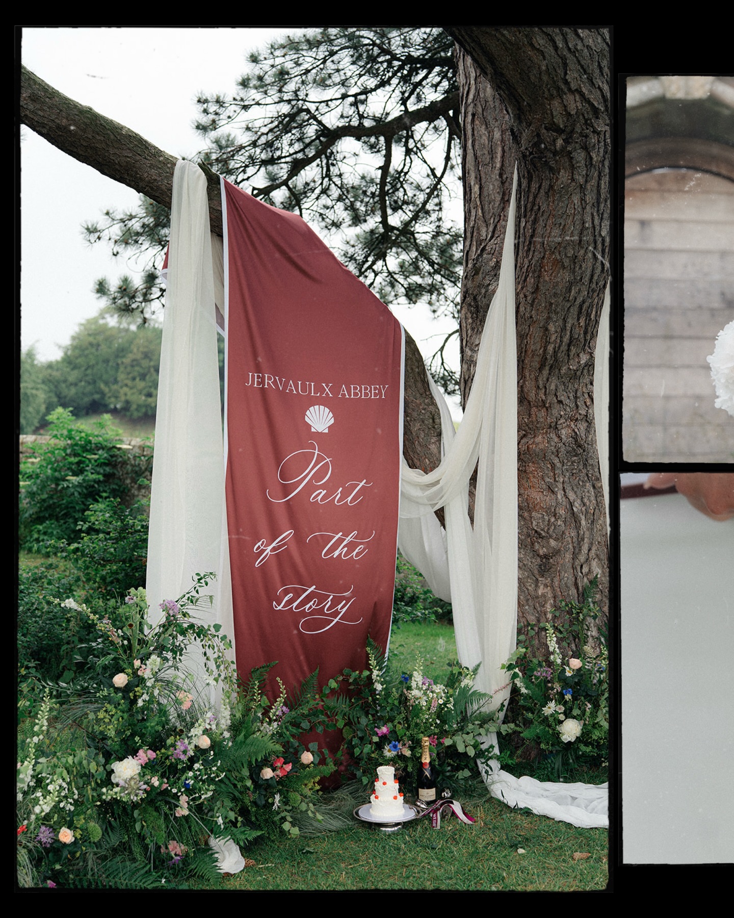 🤍WE ELOPED🤍
Beautiful setting at @jervaulxabbeyweddings to showcase an elopement.
Big weddings aren’t for everyone but it doesn’t mean you can’t make it beautiful, intimate and memorable for the two of you.
Few little stationery details for your wedding day. From draping signage & meaningful vow booklets for the ceremony to newspaper announcements to tell your friends and family.
.
.
Suppliers below 👇
Venue - @jervaulxabbeyweddings @jervaulxabbey @jervaulxabbey_thehuts
Photographer - @rebeccakerrphotography
Content creator - @editswith__em
Florals - @the_petal_studio
Stationery - @hervejonesdesigns
Cake - @wheretheribbonends
Couple - @the.hardakers
Hair and Make Up - @francescaeliseco
Dress - @thebridalaffair
.
.
#elopmentwedding #fabricsignage #intimatewedding #wedding #stationery
