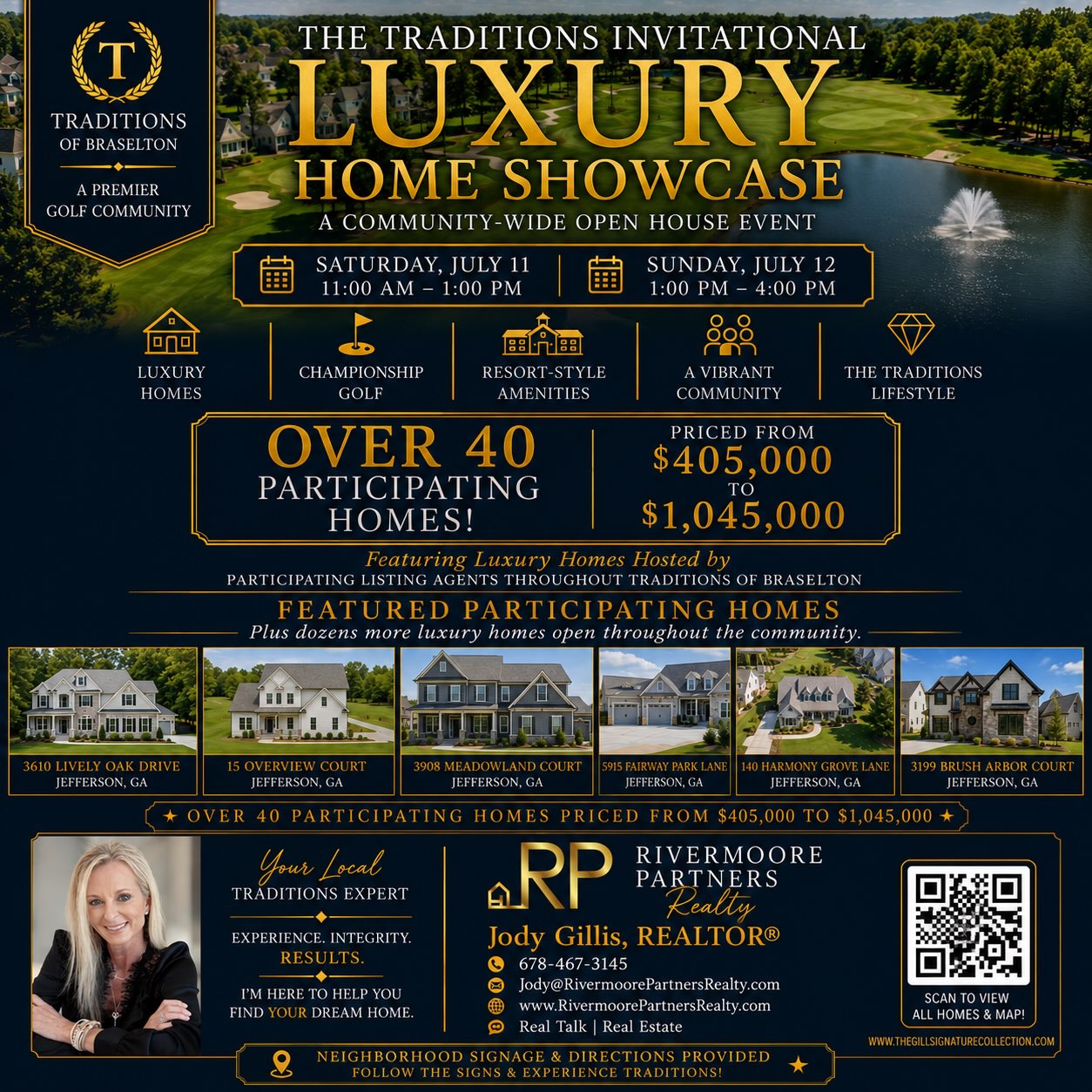 🙋♀️ Where are all my people who spend their weekends touring open houses “just for fun?” 😄 😂
This weekend is your Super Bowl!
Come explore 50+ beautiful homes priced from $405K to $1M+ during the Traditions of Braselton Invitational Luxury Home Showcase‼️
📅 Saturday, July 11 | 11 AM–1 PM
📅 Sunday, July 12 | 1–3 PM
Whether you’re house hunting, dreaming, or just love seeing gorgeous homes, this is the perfect opportunity to tour one of Northeast Georgia’s premier golf course communities.
🏡 Be sure to stop by 3199 Brush Arbor Court, 5809 Woodland Park Ct, and say hello! Enjoy complimentary refreshments while you’re there.
For an interactive MAP 🗺️ & List of homes 🏡 Visit:
www.thegillsignaturecollection.com
The link will also be in the COMMENTS ‼️
📞 Questions? 678-467-3145
See you this weekend!
Rivermoore Partners Realty
678-467-3145
Real Talk | Real Estate
#traditionsofbraselton #luxuryhomeshowcase #openhouse