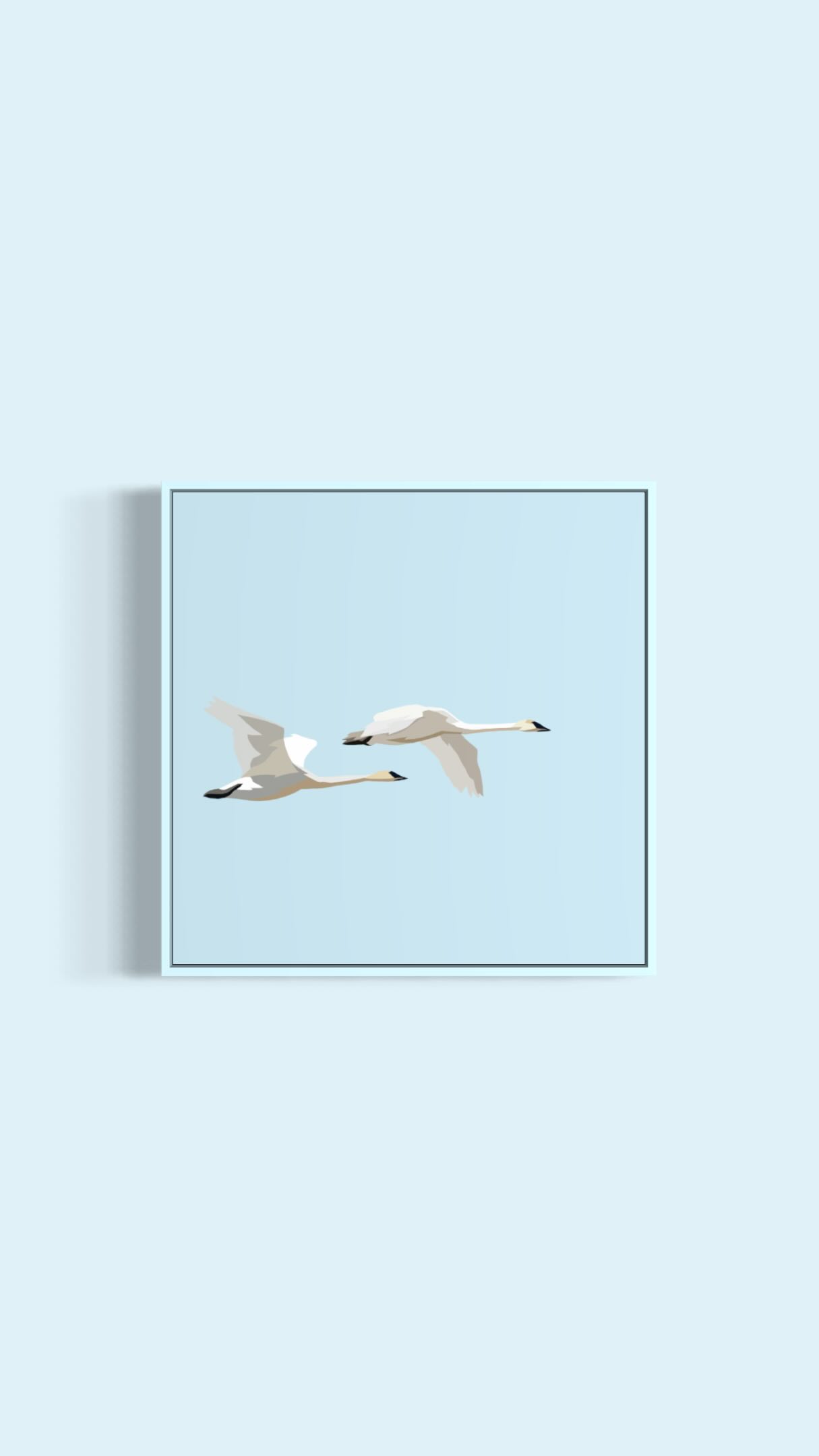 Trumpeters In Flight
(Trumpeter Swans)
2026
Acrylic on Birch Panel
10” x 10”
This little piece is now available and on display @pivot_gallery in the always-charming Rosseau.
Stop by in person or shop online anytime by visiting the links in my bio 🦢