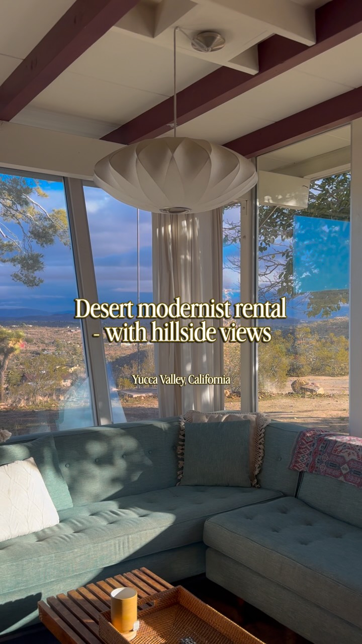 You know the beige and white desert vibes by now- we manage plenty of those too. But we’ve also got the other side of the desert: an old-school, mid-century desert modernist hideout on the hillside, private pool included, all windows and quiet, the kind of house people pictured before ‘desert modern’ became a hashtag. Whichever desert you’re actually looking for, we’ve probably got it.
House featured: High Desert House
Save this account for whenever you are ready for your desert feeling.
From the desert,
Cocoon
.
.
.
Visit California, desert vacation rentals, property management, summer bookings