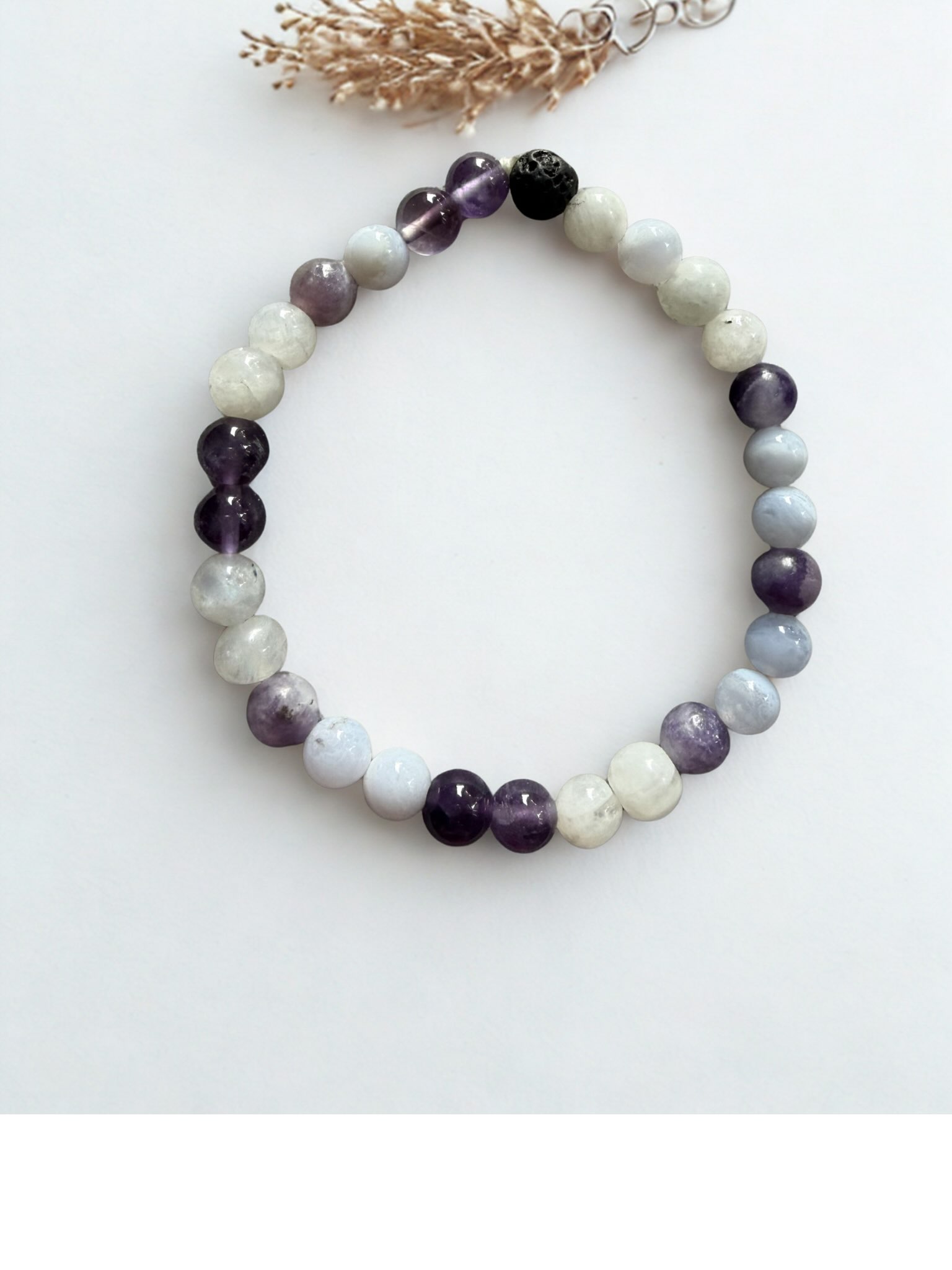 Every gemstone in our Menopause Relief Bracelet has been chosen with intention. 💜
✨ Moonstone – traditionally associated with emotional balance and embracing change.
✨ Amethyst – traditionally associated with calm and restful sleep.
✨ Lepidolite – traditionally associated with relaxation and emotional wellbeing.
✨ Blue Chalcedony – traditionally associated with soothing and inner peace.
✨ Lava Stone – a natural diffuser bead for your favourite essential oil.
Together they create a beautiful bracelet designed to support your daily wellbeing ritual.
Crystal healing is a complementary wellness practice and is not intended to diagnose, treat or cure medical conditions.
Which stone speaks to you the most? Tell us below. 💜
#GemstoneMeaning #CrystalHealing #MenopauseJourney #WellbeingBracelet #SelfCare MangoLuxe HandmadeJewellery NaturalJewellery WomenSupportingWomen