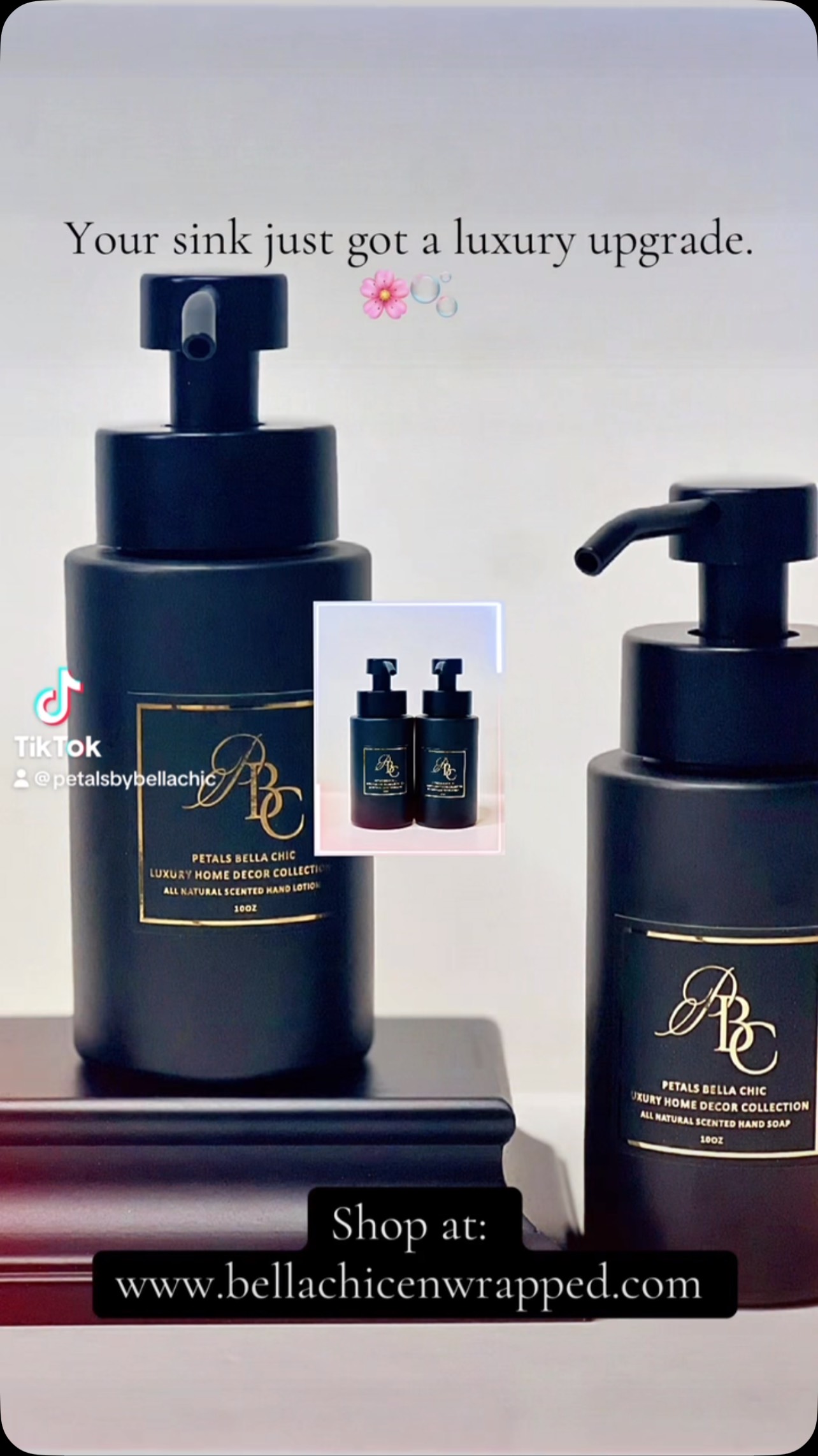 ✨ NEW DROP ALERT ✨
Your sink just got a luxury upgrade. 🌸🫧
Introducing the NEW Petals Collection 10 oz Hand Soap & Hand Lotion Set—because everyday moments deserve designer-inspired luxury.
💖 Rich, nourishing lotion
🫧 Gentle cleansing hand soap
✨ Beautifully packaged for your kitchen, bathroom, office, or the perfect gift.
Stop settling for ordinary when your hands deserve extraordinary.
Treat yourself… or surprise someone who loves a little everyday luxury. 💐
🛍️ Shop now before this collection sells out!
#PetalsCollection #LuxuryHandSoap #LuxuryHandLotion #HomeLuxury #SelfCareEssentials BathroomDecor KitchenDecor GiftIdeas SmallBusiness BlackOwnedBusiness LuxuryLifestyle TikTokMadeMeBuyIt EverydayLuxury