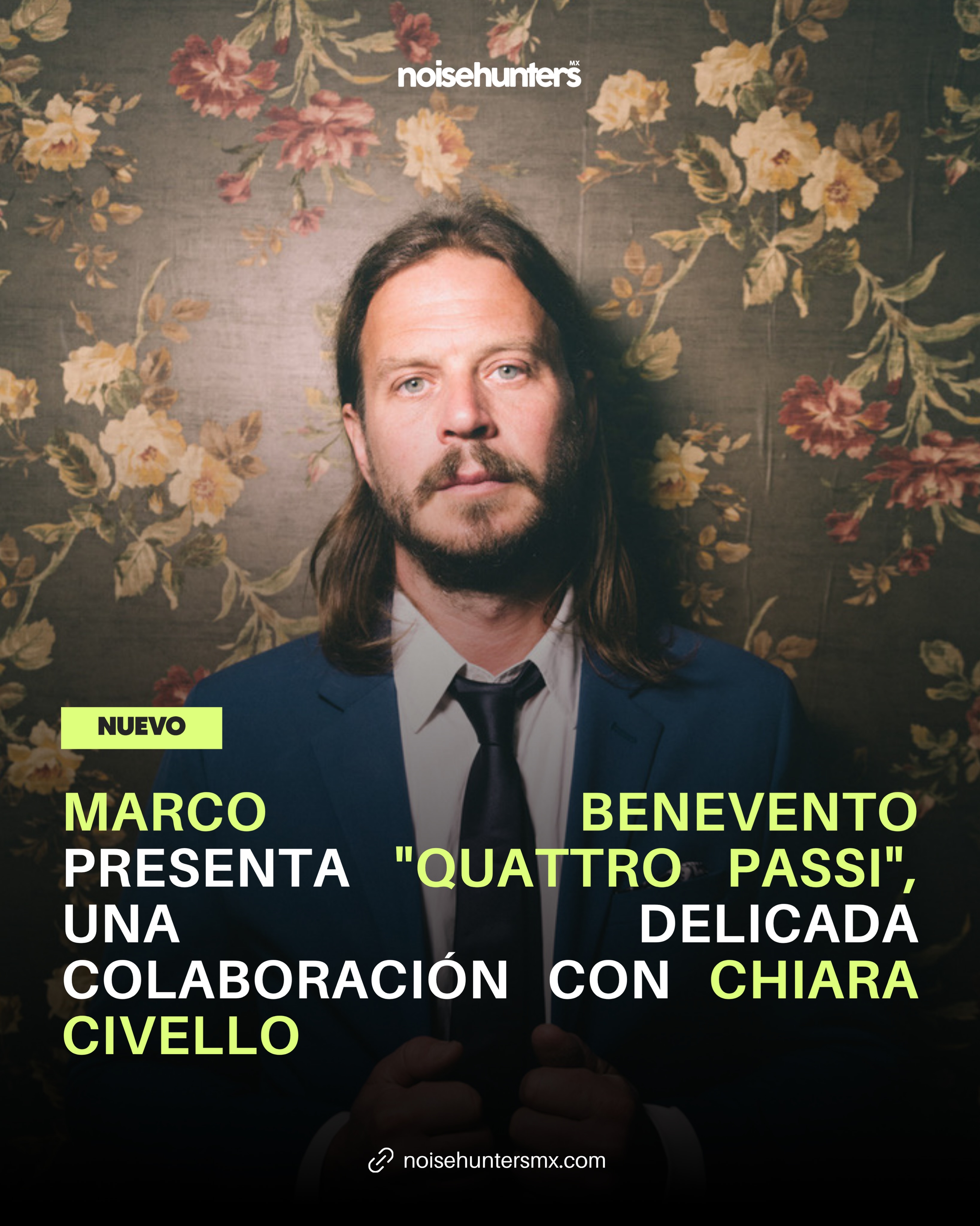 #recomendaciónmusical Marco Benevento (@marcobenevento22 ) sigue construyendo el camino hacia Glera con “Quattro Passi”, una colaboración junto a la cantante italiana Chiara Civello que envuelve al jazz con samba, doo wop y delicados matices psicodélicos. 🌿🎹
El sencillo es una muestra del universo cinematográfico que Benevento ha desarrollado durante los últimos tres años y confirma que Glera será un álbum pensado para descubrir nuevos detalles en cada escucha.
#MarcoBenevento, #ChiaraCivello, #QuattroPassi, #Glera
