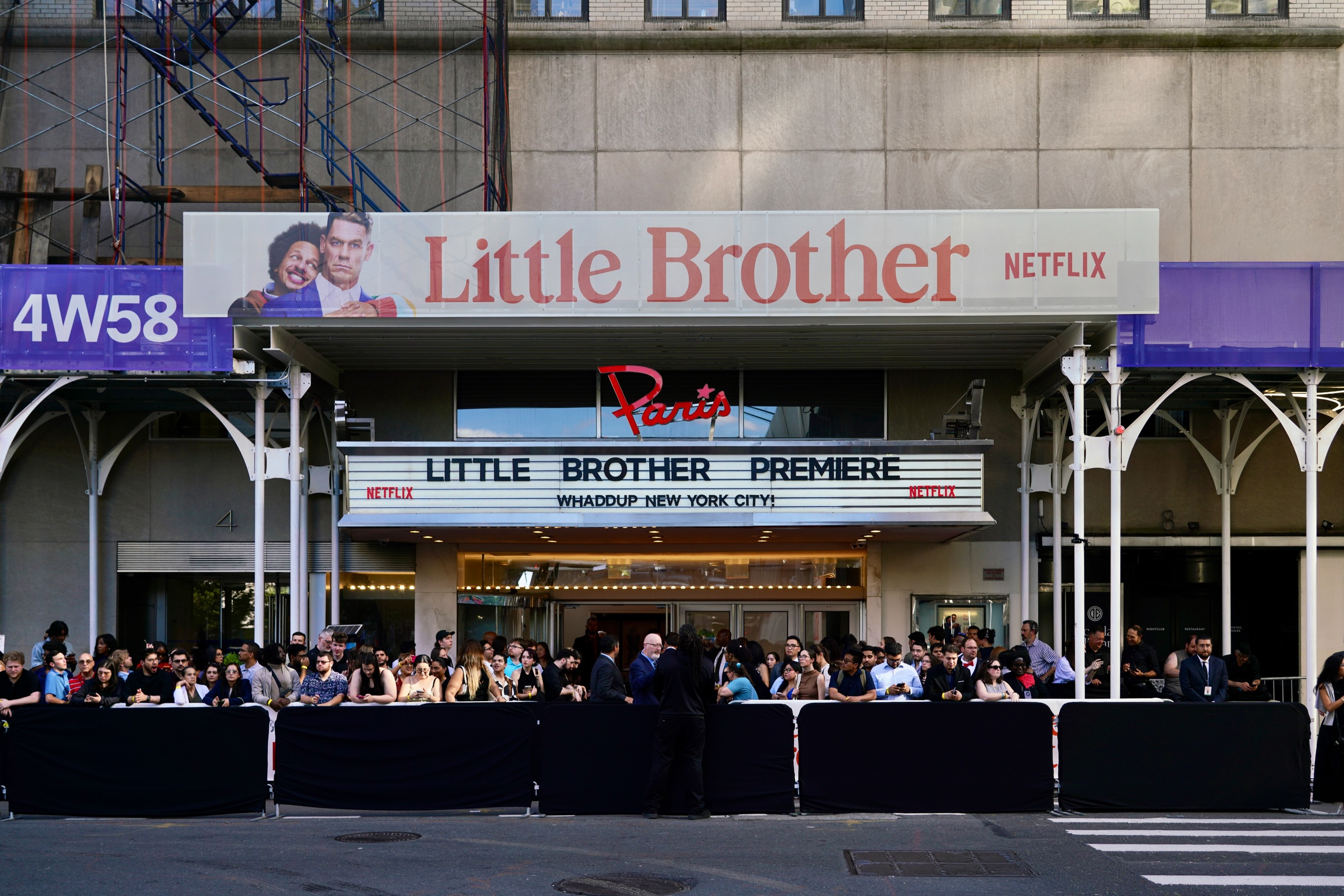 What happens when a legendary theatre requires façade repairs at the same time it’s set to host a star-studded movie premiere? Usually, chaos amidst a construction-cluttered red carpet. But, not with Urban Umbrella!
At the Paris Theater in Midtown Manhattan, our aesthetic scaffolding in place here was already a cut above the rest. We took it to the next level for the premiere of @netflix’s “Little Brother” with extra-special custom signage.
Our sidewalk shed concealed the active building work while providing a marketable frame for the experience— the epitome of what we’re known for! We’re grateful to have played a part in Little Brother’s big release at @paristheaternyc!
#littlebrother #netflixpremiere #urbanumbrella #newyork #scaffolding