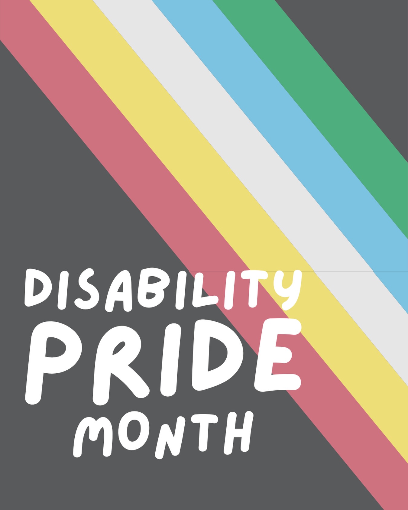 Juli is Disability Pride month.
Het is een maand waarin we vieren en laten zien dat we mogen zijn precies zoals we zijn, inclusief disabilities.
Het is een maand van strijdbaarheid, omdat het in Nederland en wereldwijd niet goed gaat met de rechten van disabled personen.
Het is ook een maand van rouw, om mensen in de gemeenschap die we zijn verloren en het levend verlies wat velen van ons ervaren.
Het is een maand van awareness creëeren rondom disability en een maand waarin we stigma’s doorbreken.
Maar deze maand vieren we ook. We vieren de kracht van onze gemeenschap, de rijkdom van disabled identiteiten en het activisme✊