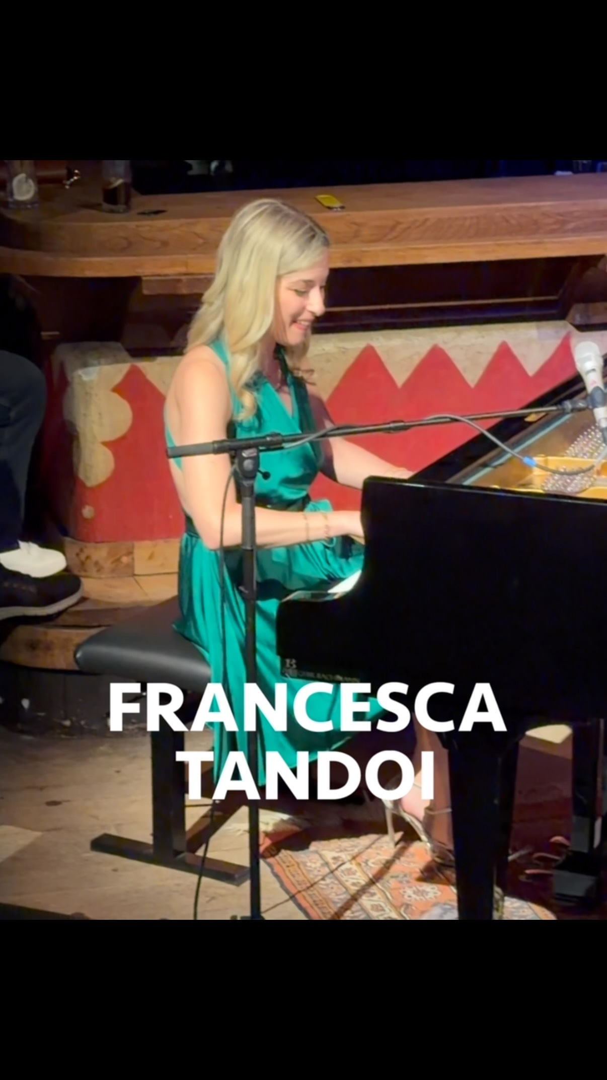 «The audience was very warm and I could feel that they were real jazz lovers» @francescatandoi_official @festivaldajazz @stmoritz July 7, 2026 at Dracula Club.