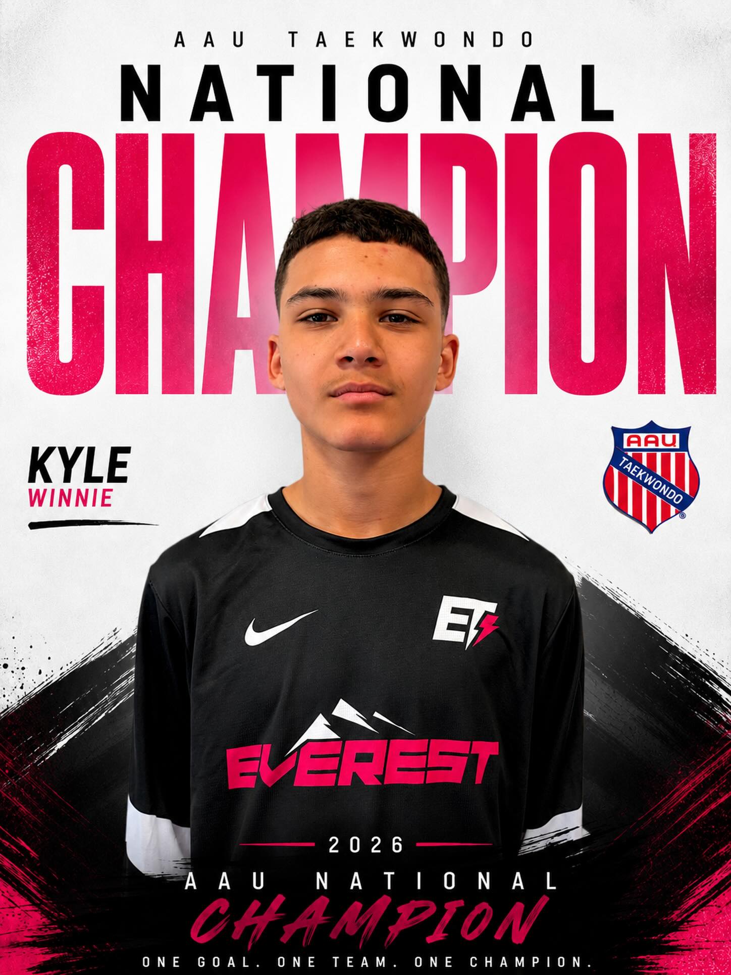 Kyle Winnie AAU NATIONAL CHAMP! #teameverest #everesttkd