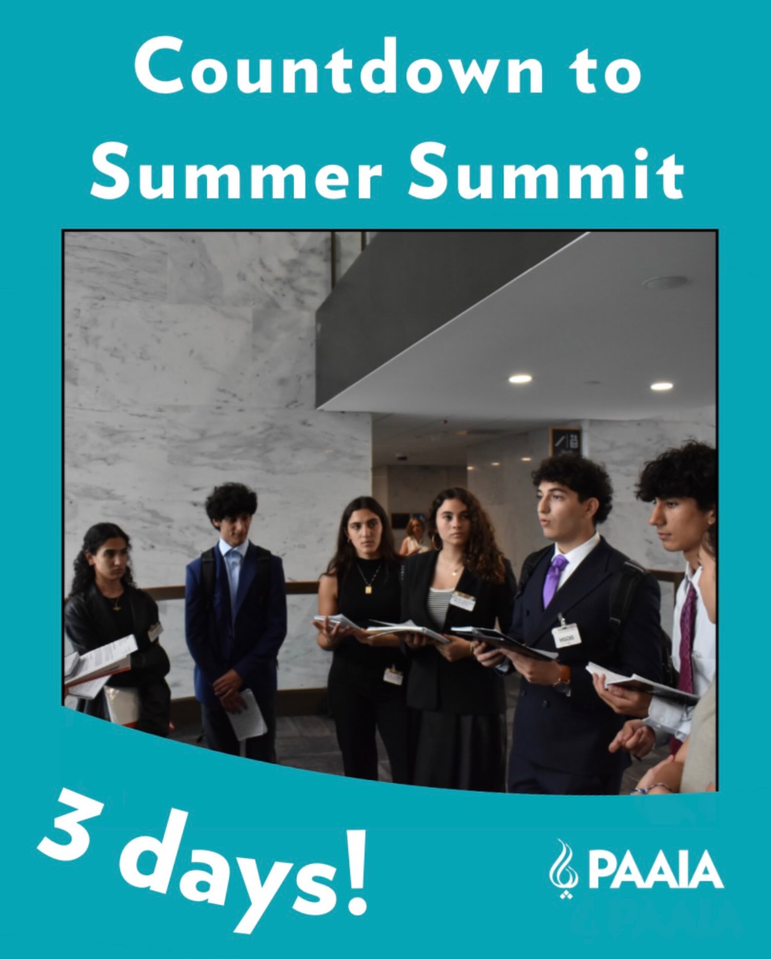 3 days until the summit! Excited to welcome these future leaders. @paaia