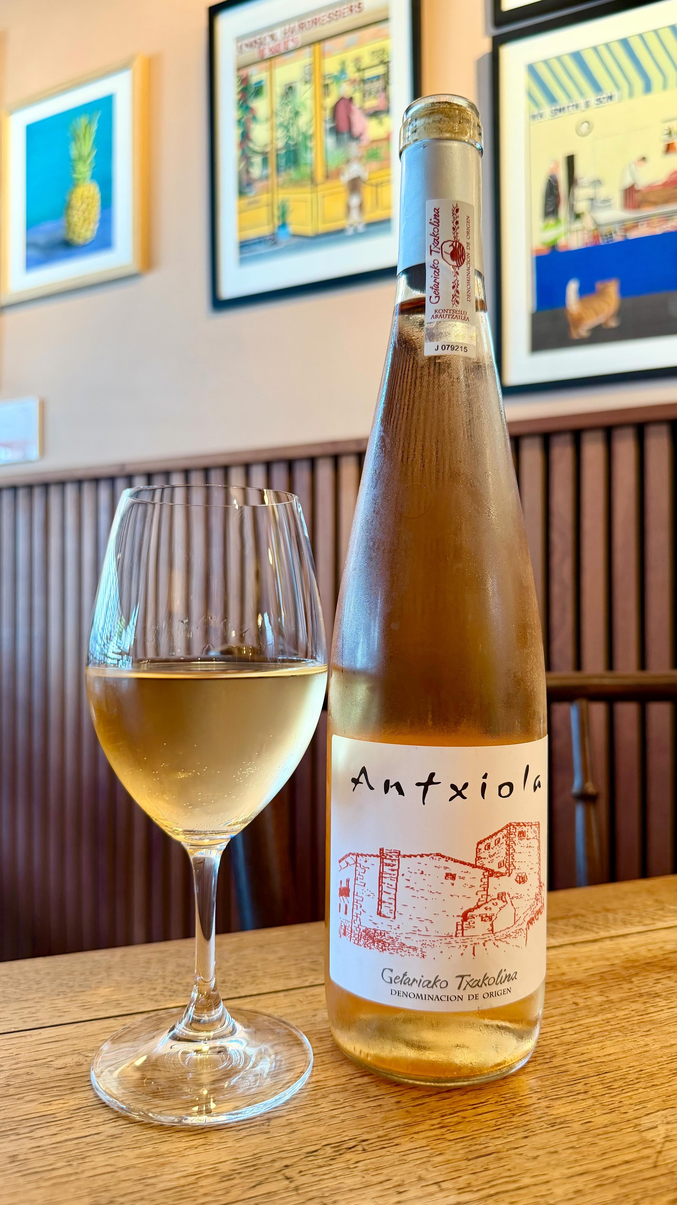 If you’ve visited San Sebastián you’ll be familiar with this style of wine…a Txakolina rosado from the Basque region of Spain…a perfect aperitif for a hot day!
Crisp minerality and a hint of effervescence!