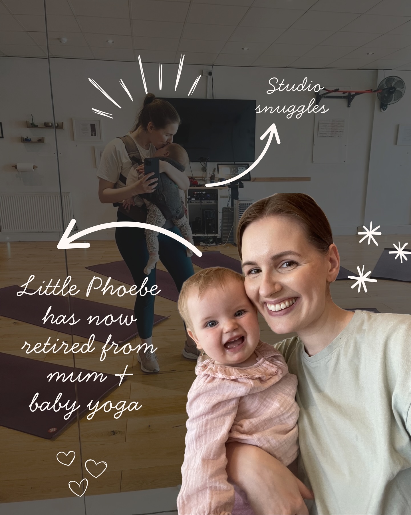 ✨ New mum & baby yoga block starts tomorrow ✨
We’re fully booked and I can’t wait to see you all! 💛
It will actually be my first mum & baby yoga class teaching properly solo since returning from maternity leave...
Because up until now, little Phoebe has been my trusty sidekick 🥹
From our wee Halloween special back in October right through to June, she’s been there for it all.
But she’s not a little baby anymore, and I honestly can’t believe she will be turning ONE soon 🥺🎂 (what?!).
She’s now crawling, cruising and generally causing mischief everywhere she goes 😂.
She definitely went out in style too... making her last class all about her and making sure everyone heard her opinions! 🤣
So, Happy Retirement, Phoebe! 🥰
She won’t be joining me in class anymore... she’s got much more important plans involving adventures at her gran’s house 🏡
Here’s to a new chapter, for both of us ❤️
X
#mumandbabyyoga #falkirk #falkirkmums #babyclassesFalkirk #yoga