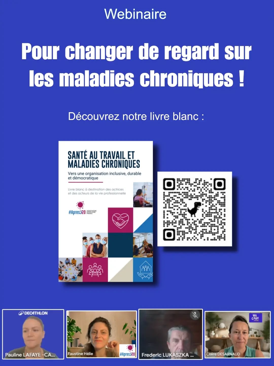 💡Comment ensemble change t'on le regard sur le handicap ?
📍Parler du handicap en entreprise, c'est trop souvent s'arrêter à sa dimension visible.
Pourtant, la réalité de millions d'actifs est faite de défis invisibles, imprévisibles et fluctuants au quotidien.
🎯Pour sa 4ème journée de sensibilisation aux maladies chroniques, la Mission Handicap de @decathlon FRANCE et #ApresJ20 - Association Covid Long France ont croisé les regards d'experts, associations et entreprises pour comprendre comment transformer durablement nos organisations.
Retours sur les messages forts de nos 4 speakers
🎤Pauline Lafaye (Mission Handicap DECATHLON FRANCE) : «Il est capital d'agir concrètement pour briser les tabous et faire du maintien en emploi une priorité stratégique absolue. » C'est pourquoi Decathlon France structure sa démarche autour de 5 journées nationales (Cancer, Endométriose, TMS, maladies chroniques, Santé mentale) avec des parcours d'écoute et d'accompagnement sur-mesure.
🎤Faustine Hélie (Association #ApresJ20 - Association Covid Long France) : « Le principal défi au travail est de réussir à sécuriser le retour et le maintien dans l'emploi, ce qui suppose une véritable reconnaissance de la maladie. » Pour passer de la théorie à l'action, découvrez notre tout nouveau guide pratique conçu ensemble!
🎤Claire Désarnaud ( @wecareatwork ): « Le succès d'un maintien en emploi durable repose sur un triptyque essentiel: libérer la parole pour lever la culpabilité, offrir une flexibilité organisationnelle réelle et faire évoluer la posture managériale vers une écoute bienveillante. »
🎤LUKASZKA Frédéric (Collaborateur Decathlon & membre de l' @elaofficielle , association européenne contre les leucodystrophies) : « La clé réside dans notre capacité à créer un environnement de sécurité psychologique suffisant pour permettre de libérer sa parole sans crainte d'être jugé ou stigmatisé. » par l'écoute active et la solidarité que le collectif peut adapter la charge de travail. 👉C'est par l'écoute active et la solidarité que le collectif peut adapter la charge de travail.
⏬Suite en commentair