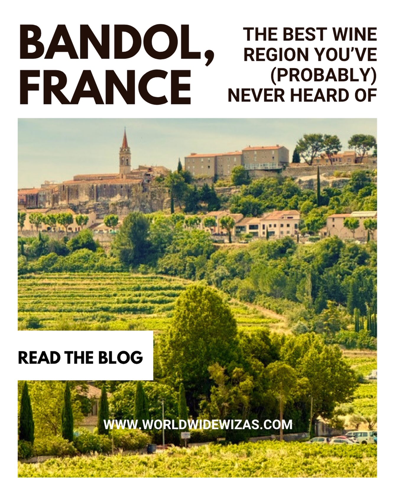 Love wine? Discover amazing, beautiful Bandol, France! Read the blog! www. WorldwideWizas.com #bandol #frenchwine #frenchvineyard #winesoffrance