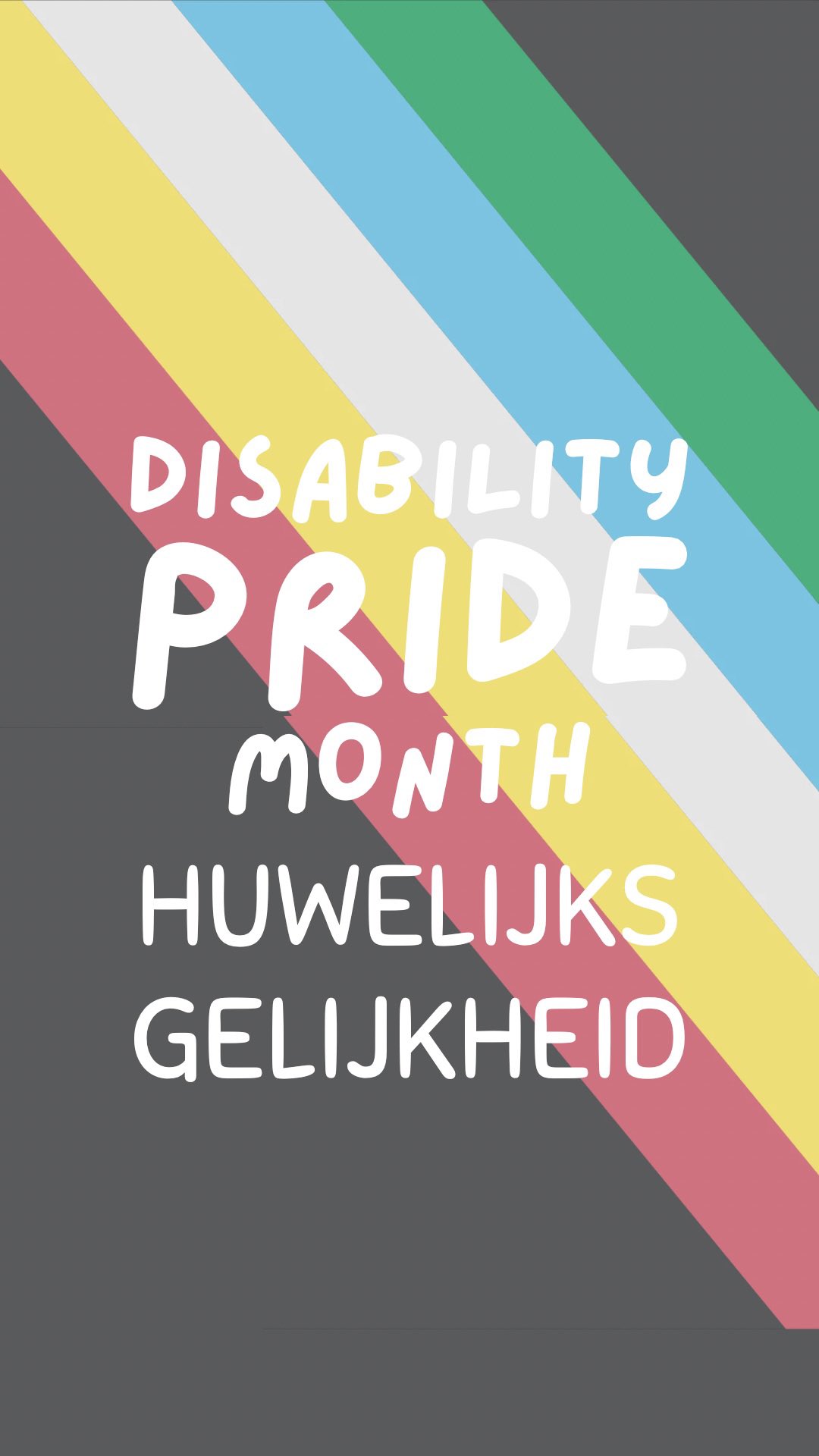 Het is disability pride maand en ik wil het even hebben over huwelijksgelijkheid voor disabled mensen👆