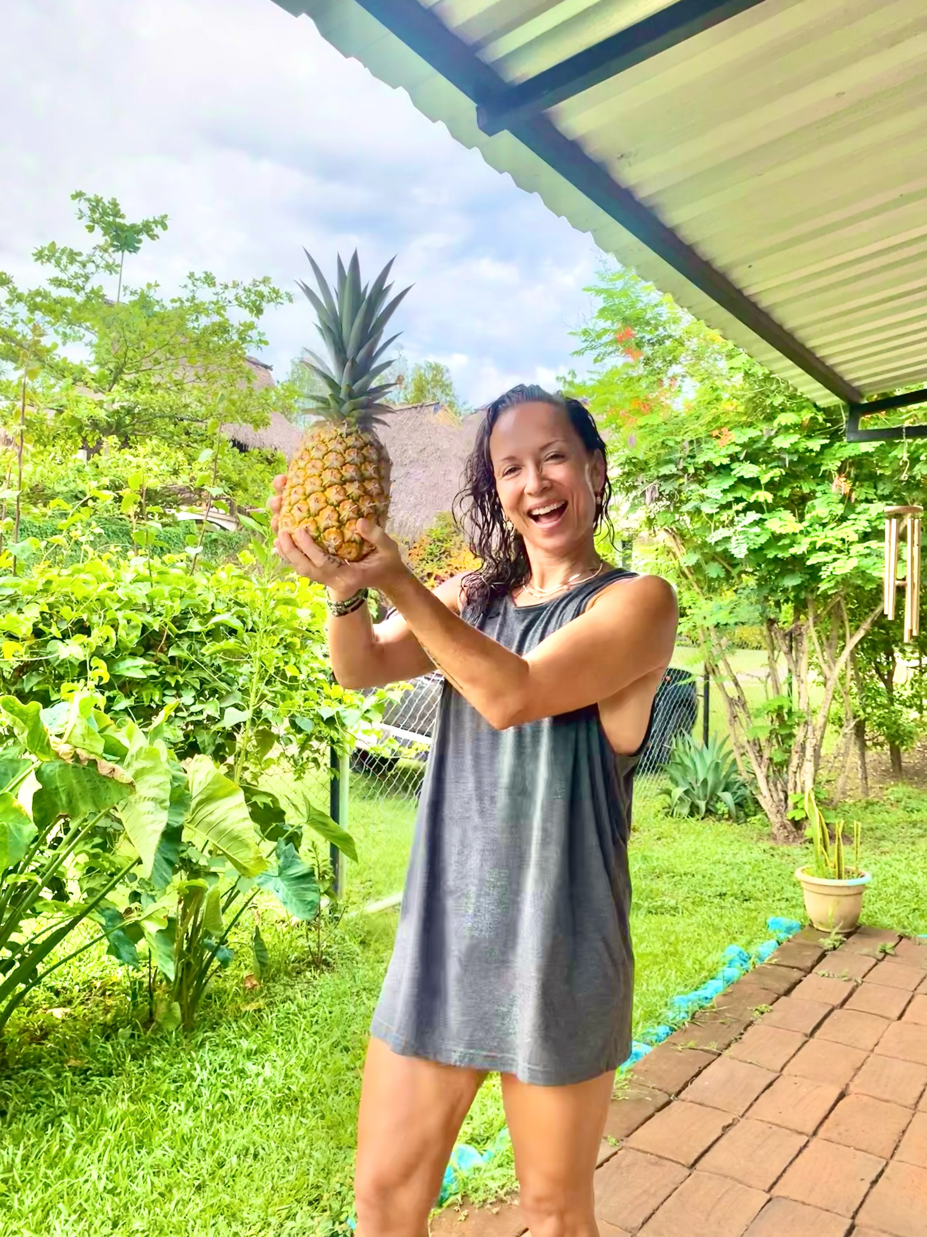 POV: the happiness you feel from growing your 1st pineapples! 🍍