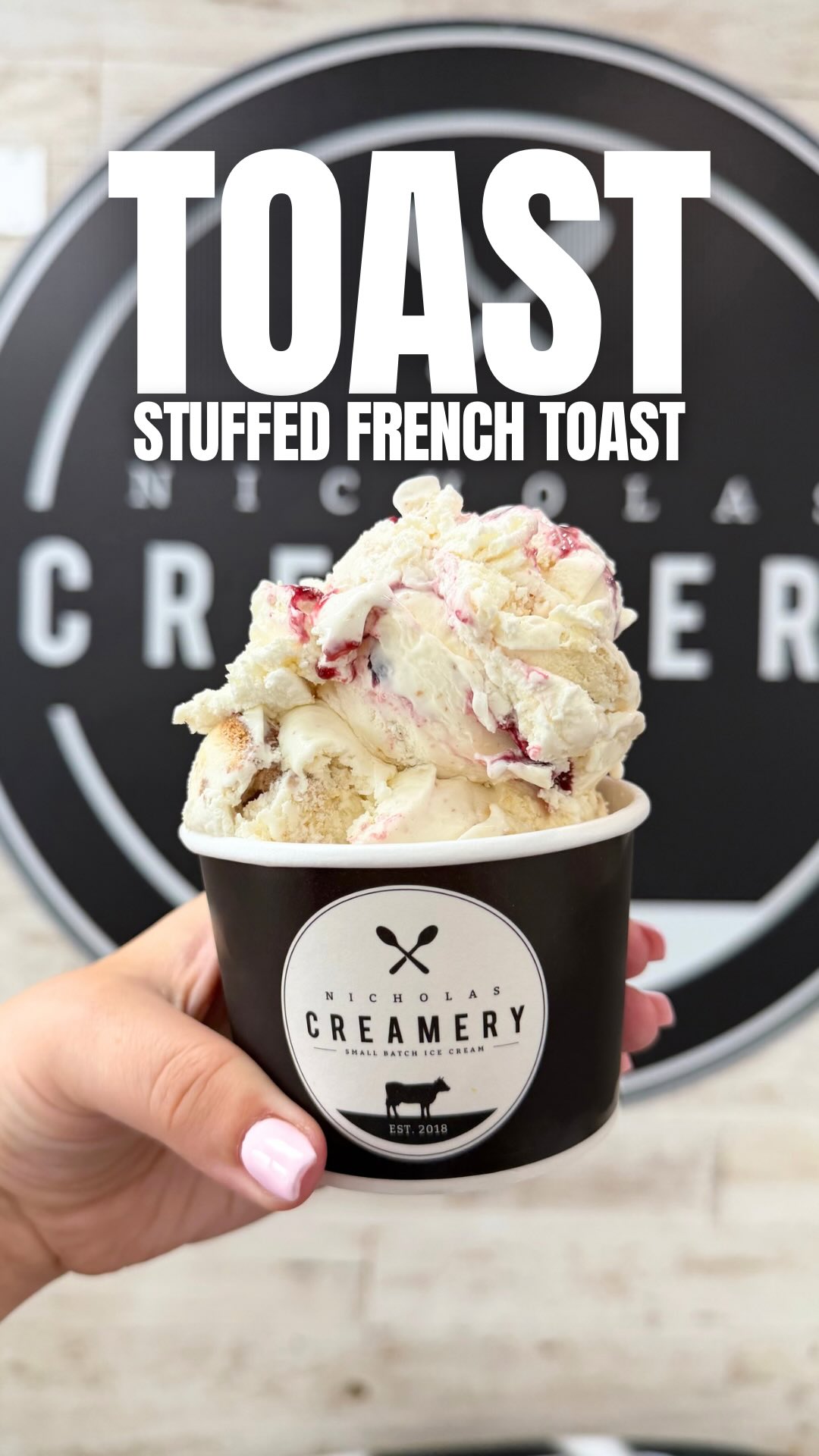 Stuff YO face with our newest collab with @toastcitydiner_ 🥄🍓
TOAST × NICHOLAS CREAMERY Stuffed French Toast- Homemade Cream Cheese Sweet Cream Ice Cream with Housemade Cinnamon Sugar Challah Toast Crumble and piped in Strawberry-Blueberry Jam Swirl
It’s everything you love about Brunch, churned into a pint. Super small batch and it’s not gonna last long.
Run. 🏃♀️💨
Open 11am-10pm EVERY DAY!
📍Long Branch (444 Ocean Ave N)
📍Fair Haven (586 River Road)
📍Atlantic Highlands (84 First Ave)
📍Middletown (1500 Route 35)
📍Tinton Falls (1201 Sycamore Ave)
📍Wall (2435 Route 34)
📍North Brunswick (224 Grand Ave)
#nicholascreamery #toastcitydiner #stuffedfrenchtoast