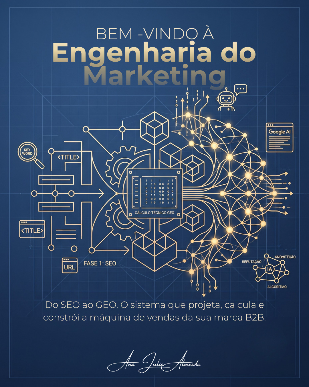 Tem uma coisa curiosa acontecendo no mercado. Todo mundo correu para usar Inteligência Artificial e, sem perceber, começou a produzir exatamente o mesmo tipo de conteúdo. O resultado é uma enxurrada de textos impecáveis na gramática, organizados na estrutura e completamente esquecíveis.
Enquanto muita gente ainda está preocupada em aparecer no Google, o cliente já está perguntando ao ChatGPT quem ele recomenda.
A pergunta deixou de ser "como eu ranqueio?" e passou a ser "por que uma inteligência artificial escolheria justamente a minha empresa?".
É aqui que eu começo a discordar da maior parte das estratégias de marketing que vejo por aí. O problema nunca foi produzir mais conteúdo. O problema sempre foi construir uma marca que pudesse ser reconhecida como autoridade.
IA não recomenda quem publica mais. Ela procura sinais de consistência, reputação e especialidade distribuídos por todo o ecossistema digital. Em outras palavras, ela procura estrutura.
Talvez seja justamente por isso que eu tenha parado de falar apenas em estratégia de marketing. Estratégia todo mundo diz que faz. Eu prefiro projetar a engenharia que sustenta essa estratégia.
Porque conteúdo é parede.
Posicionamento é fundação.
E quem começa pela parede já sabe como essa história termina.
Se a sua empresa ainda está tentando resolver um problema estrutural produzindo mais posts, talvez esteja na hora de trocar marketing por engenharia.
#EngenhariaDoMarketing #GEO #SEO #Branding #MarketingB2B #Posicionamento #Autoridade