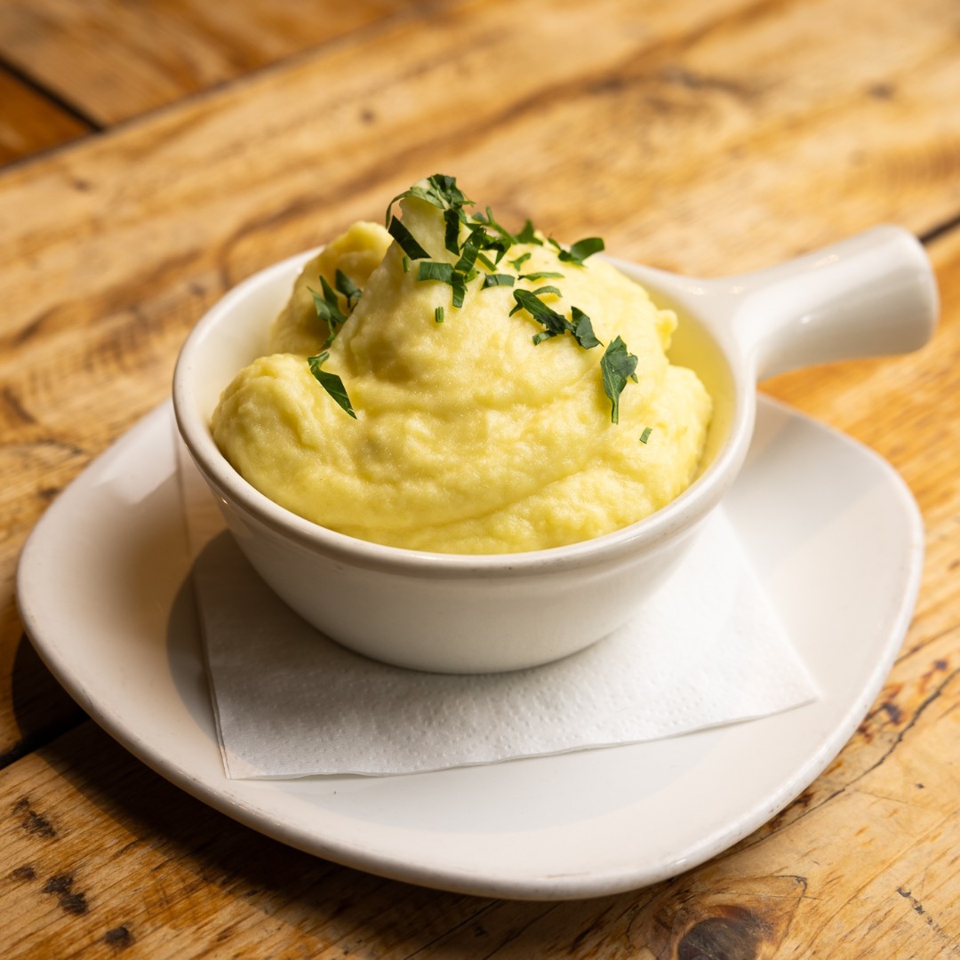 the perfect meal starts with the perfect sides!our creamy garlic mashed potatoes and sautéed gr....