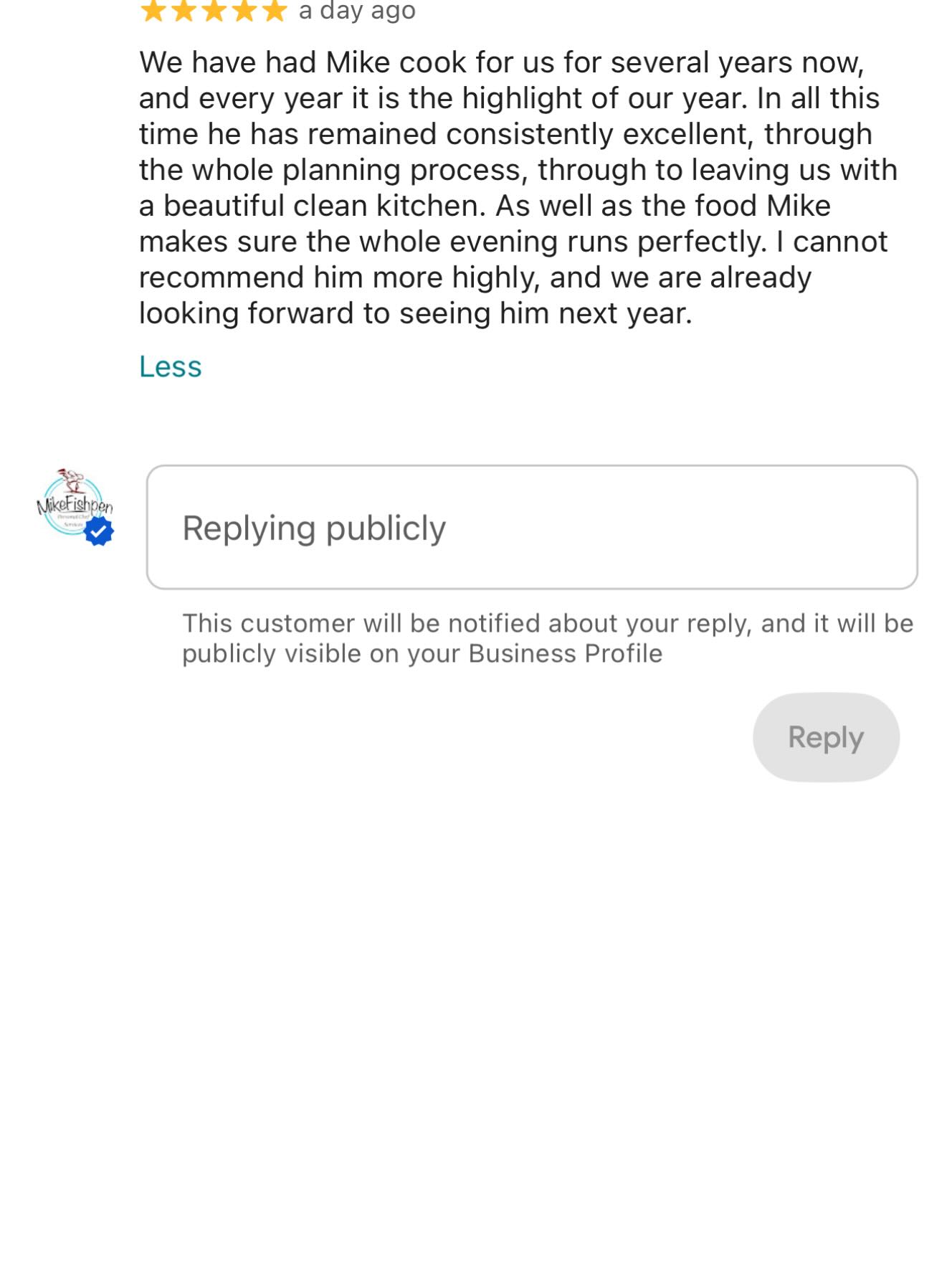 Another great 👍 review in. Amazing 🤩 clients.
Very grateful for the repeat business #privatechef #personalchef visit - www.personalchef.me.uk to book
