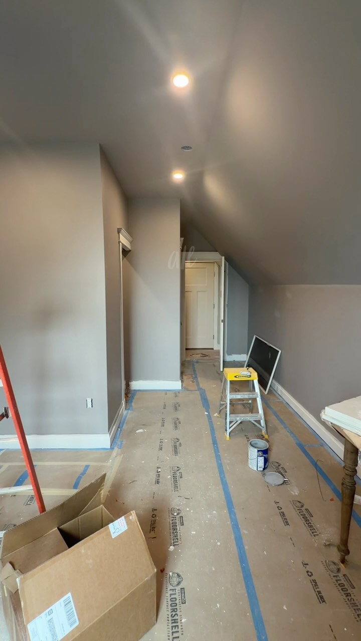 This attic transformation is a knockout - reimagining unused storage space into a (private level) dream teen suite/retreat. We are just a couple weeks away from turning the keys back over to the homeowners. Giving them time to settle in before the new school year starts. 🌸🏠
#renovation #construction #interiordesign #home #interior