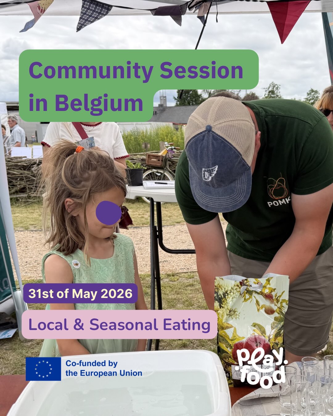 One more community session took place in our partner country, Belgium, organised by @rhizorgkrachtschool
This time, the session focused on #local & Seasonal #eating thematic, targeting primarily the adults’ target group, including parents & #teachers.
The event was part of a broader event Feest in t’Groen, where various organisations took place on raising #sustainability awareness.
POMKO partnered with Rhizo and ran activities on presenting the various apples’ varieties and stressing the seasonal and local importance.
Another expert brought the attention to food gardening and ecological protection whilst running fun quizzes and answering to Q&A sessions.
The event brought a lot of attention to PlayFood’s mission and activities to the broader local ecosystem.
More sessions to come!
☀️