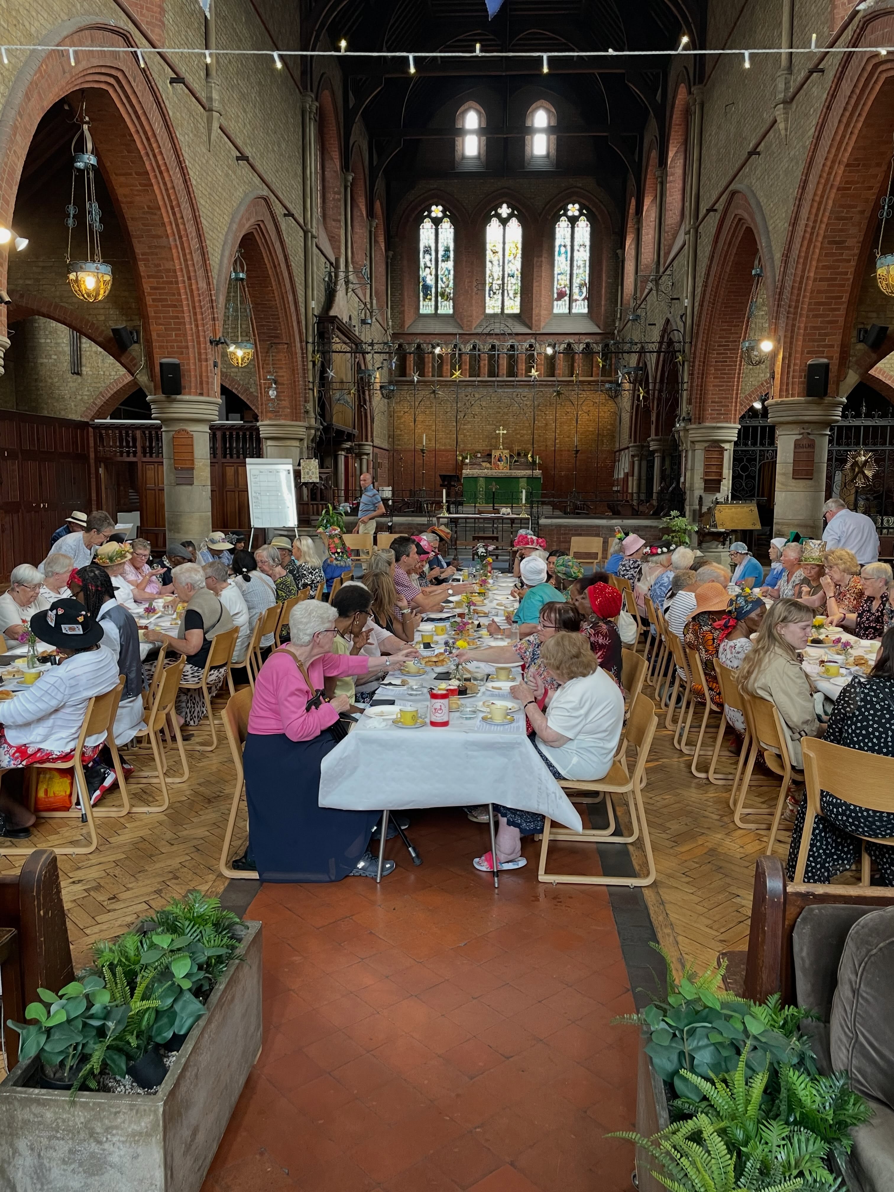 On Wednesday we hosted our 5th annual Mad Hatters Tea Party with @wandsworthcommunitytransport!
And what an afternoon it was - scones, teas, sandwiches, songs, jokes and hats!
This annual tradition has become a highlight of the year for us - and for our guests. These events are so full of joy and laughter, and remind us that coming together is an essential antidote to combatting isolation and loneliness which sadly is a reality for so many.
So here’s to having more hats, more singing and more joy in all our lives