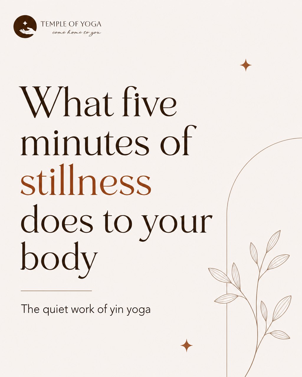 Minute two is usually the hardest.
That's when the mind starts negotiating. Shift the hip. Check the time. Wonder if any of this is doing anything at all.
Stay past it and something quietly shifts. The fascia releases in a way it never quite does in a flowing class. The nervous system reads the stillness as safe. Thoughts thin out.
Our Stretch class in Banbury runs at that slower pace all summer. A bolster, a folded blanket, and enough time. That's most of it.
๐ค
#BanburyYoga #YogaBanbury #OxfordshireYoga #WellbeingBanbury #ComeHomeToYou